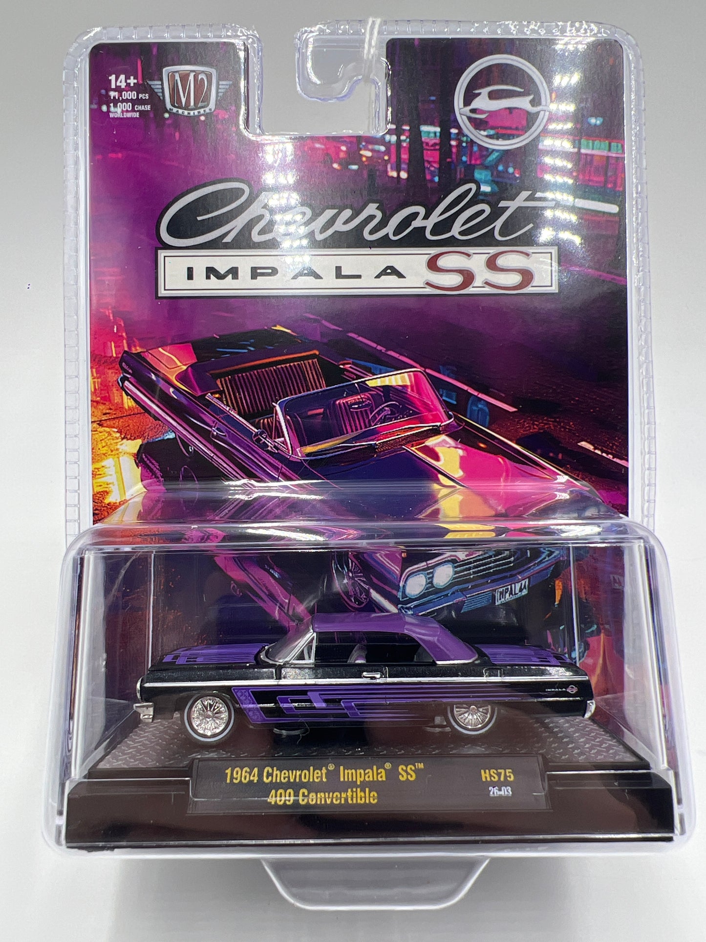 M2 Machines Hobby Exclusive HS75 1964 Chevrolet Impala SS 409 Convertible 201B