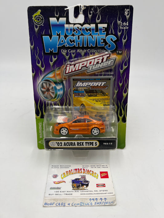 Muscle Machines Import Tuner 02 Acura RSX Type S Orange T02-15 220F
