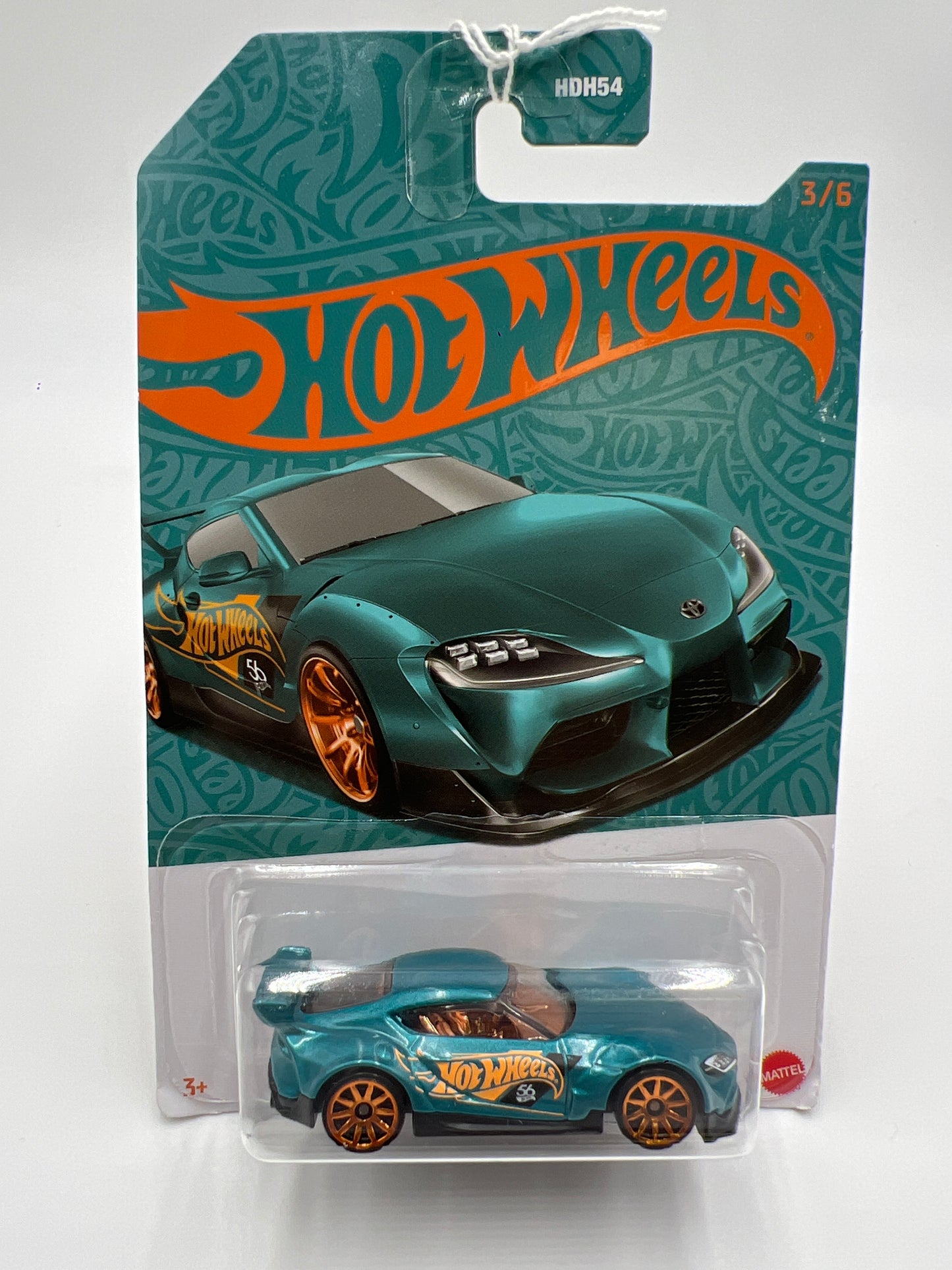 2024 Hot Wheels 56th Anniversary Pearl and Chrome #3 20 Toyota GR Supra 155A