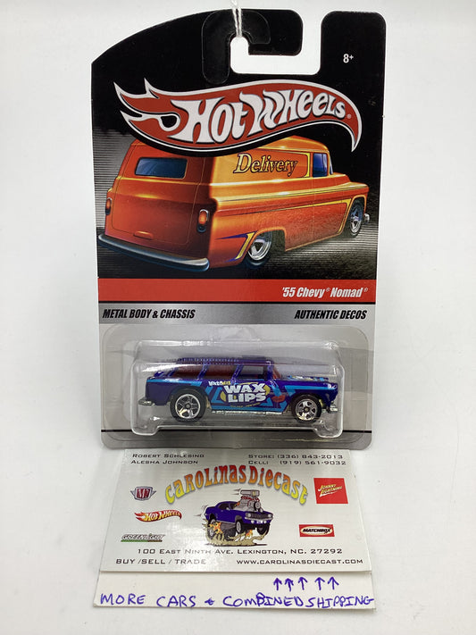 Hot Wheels Delivery Wax Lips 55 Chevy Nomad Blue (SR)