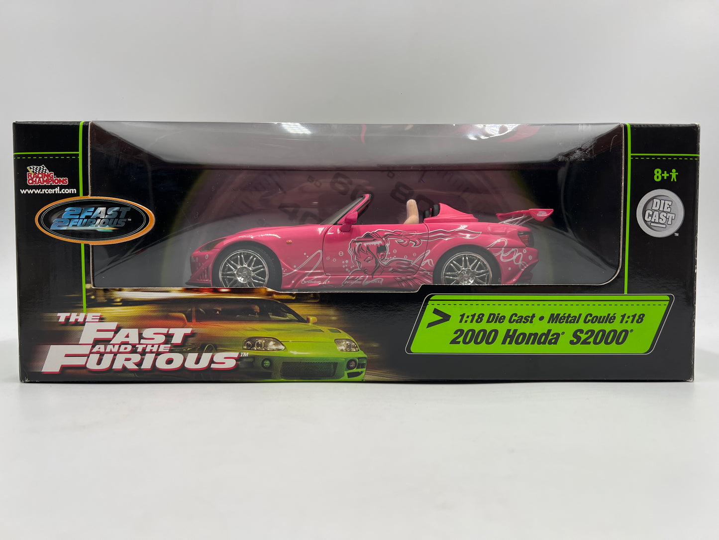 Racing Champions 1/18 Fast & Furious 2000 Honda S2000 Pink VHTF See Description