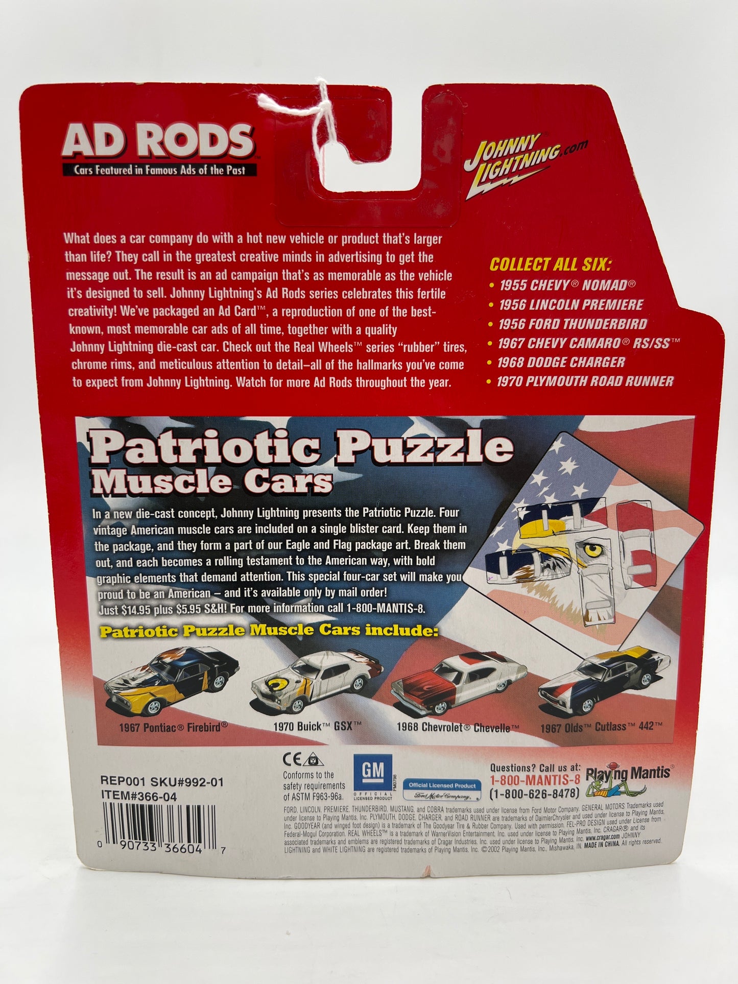 Johnny Lightning Ad Rods 1968 Dodge Charger Green 227B