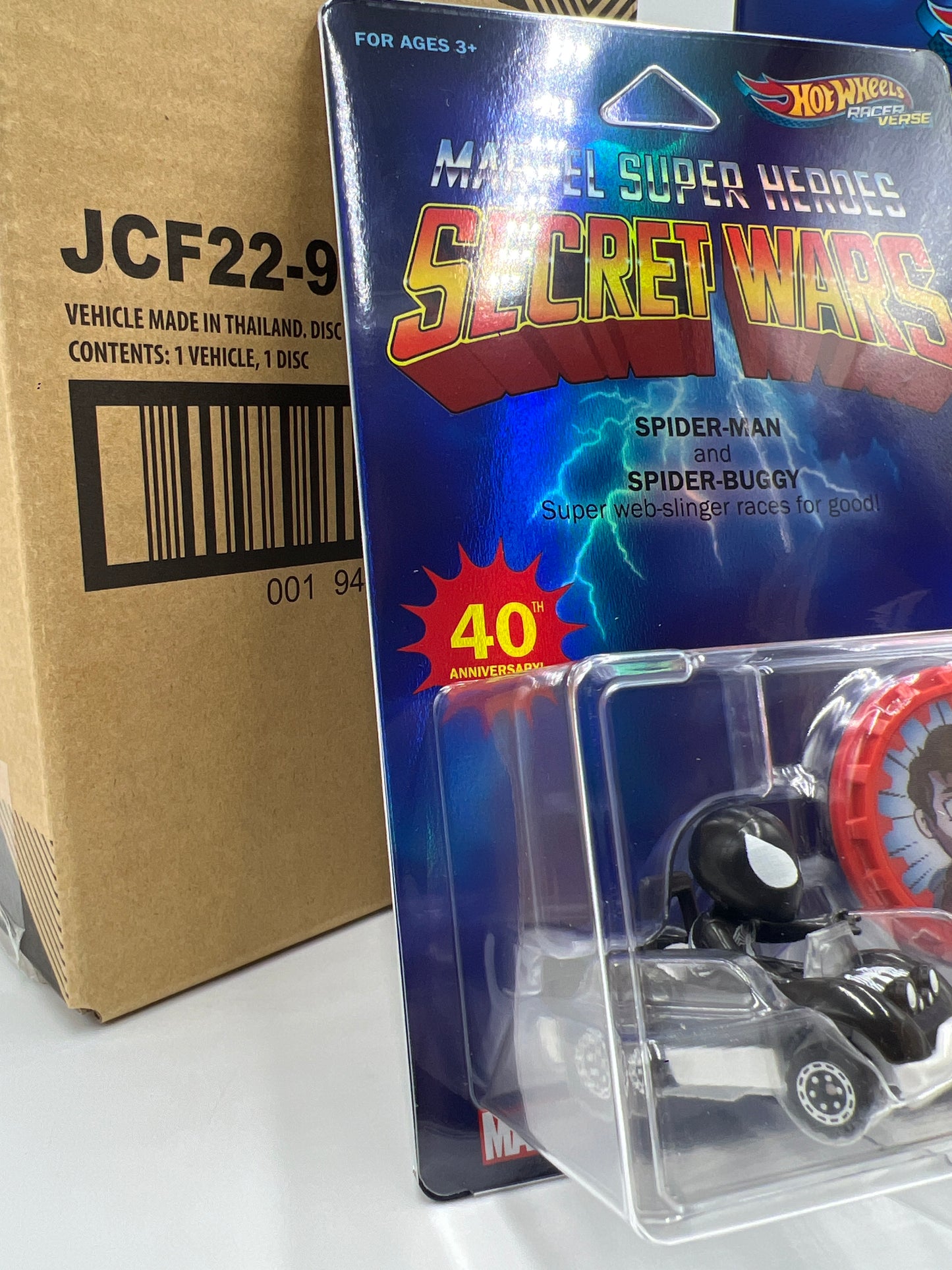 Hot Wheels Mattel Creations 2024 SDCC Racer Verse Secret Wars Spider-Man & Spider-Buggy W/Box