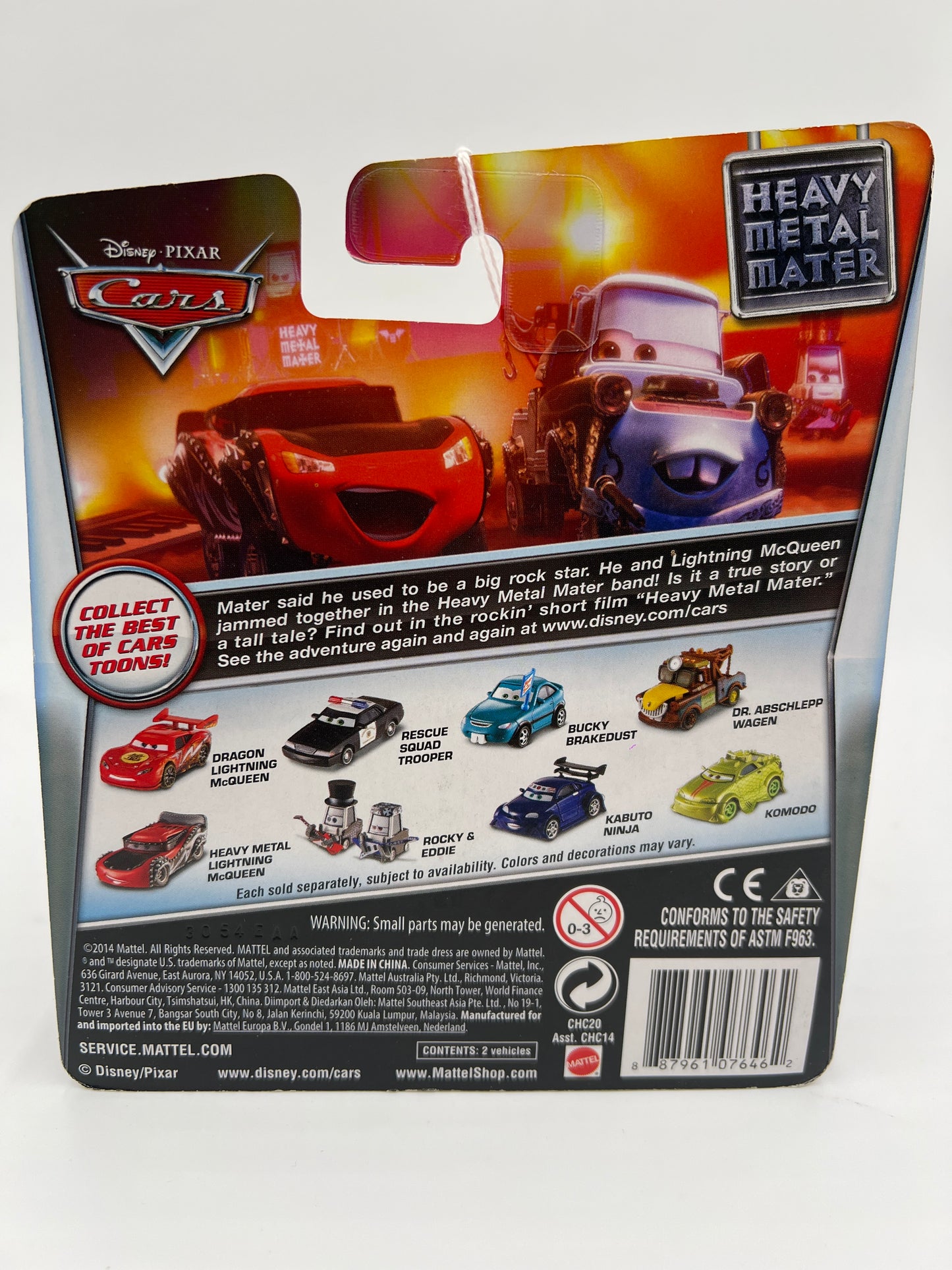 Disney Pixar Cars Walmart Exclusive Heavy Metal Mater Rocky & Eddie 137A