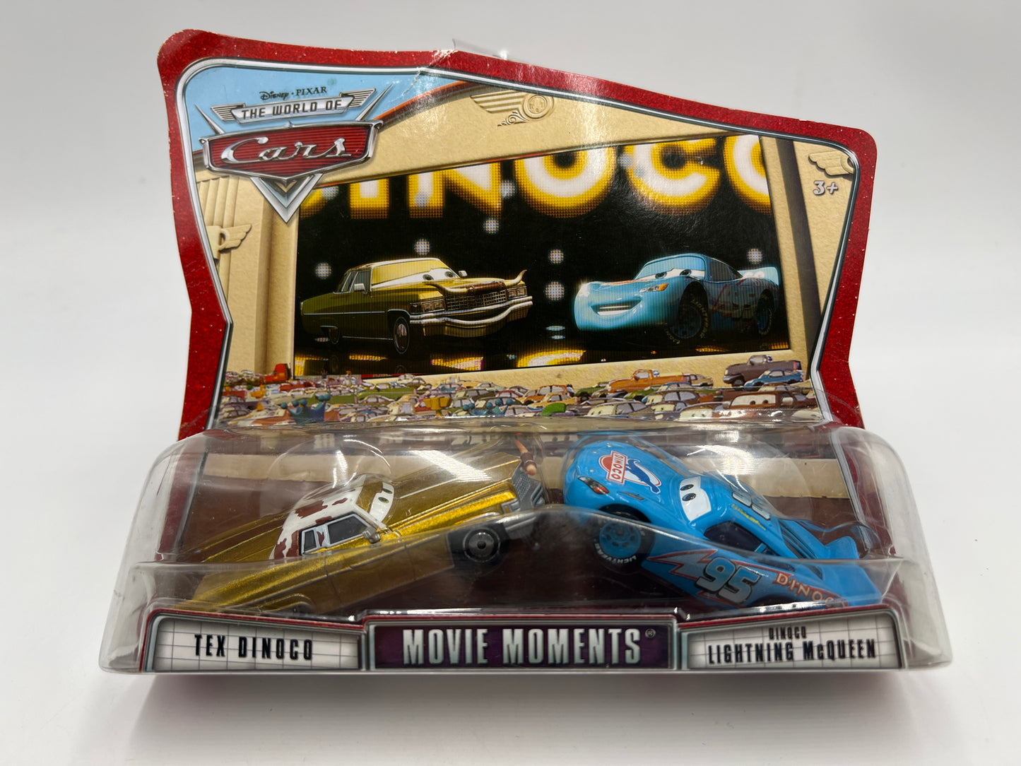 Disney Pixar The World Of Cars 2 Pack Movie Moments Tex Dinoco & Dinoco Lightning McQueen #2