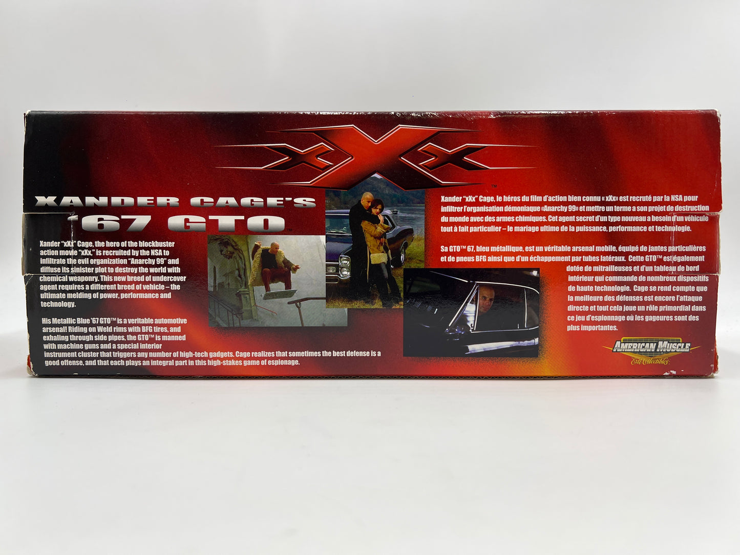 Ertl 1:18 American Muscle Series 1 XXX Xander Gage 67 Pontiac GTO Blue