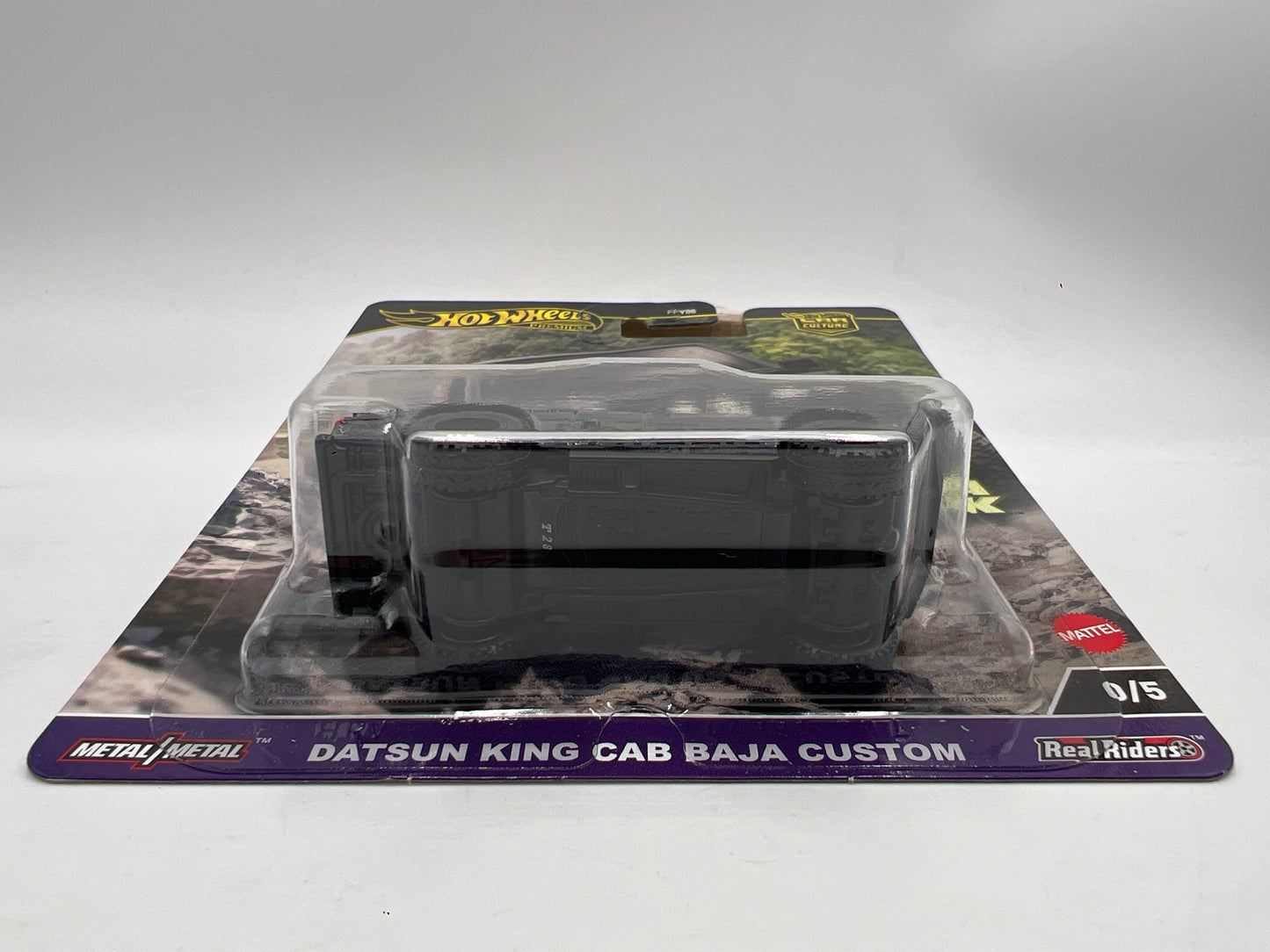 Hot Wheels Premium Car Culture Terra Trek CHASE #0 Datsun King Cab Baja Custom Black W/Protector