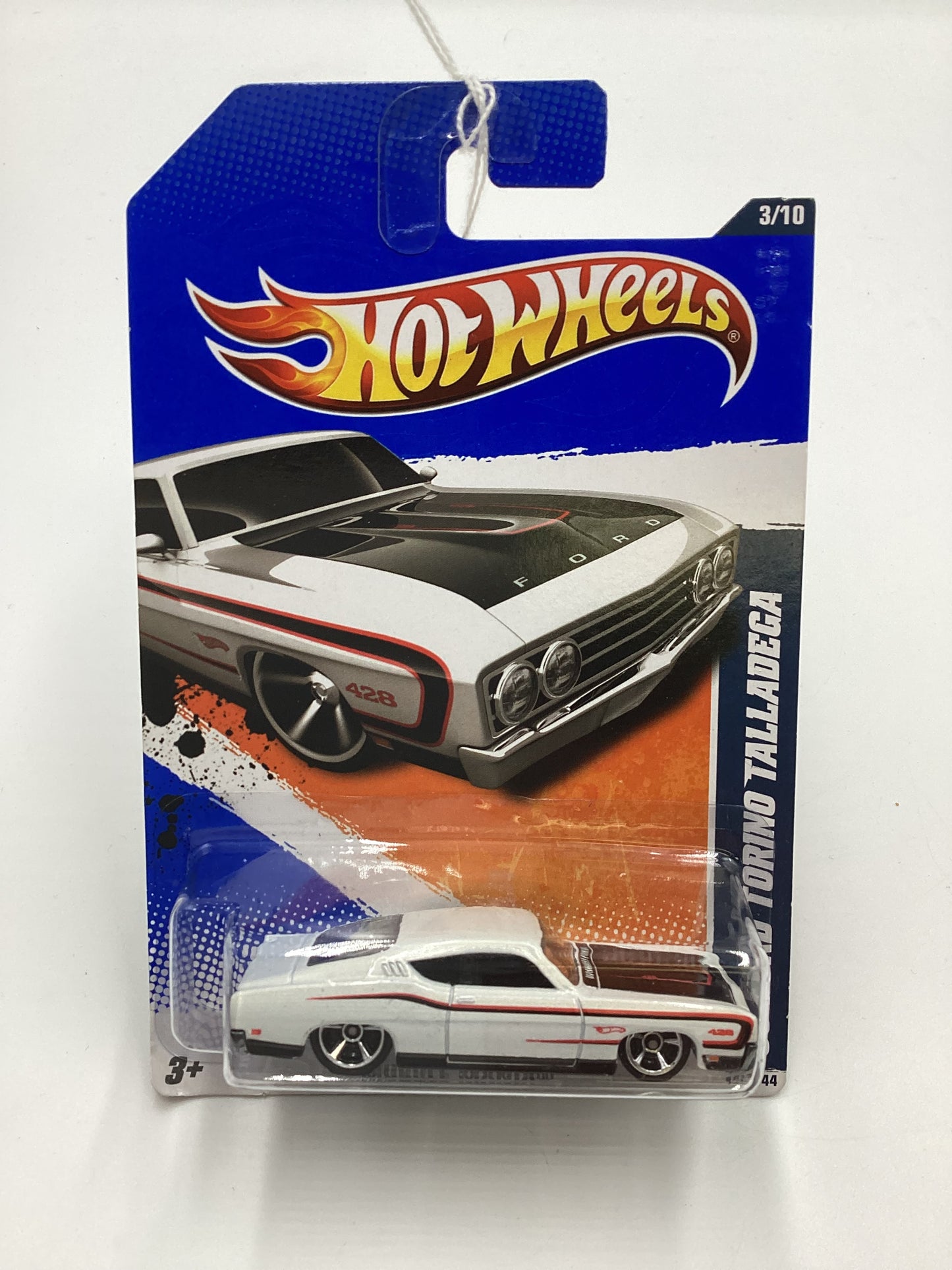 2011 Hot Wheels #103 69 Ford Torino Talledega White