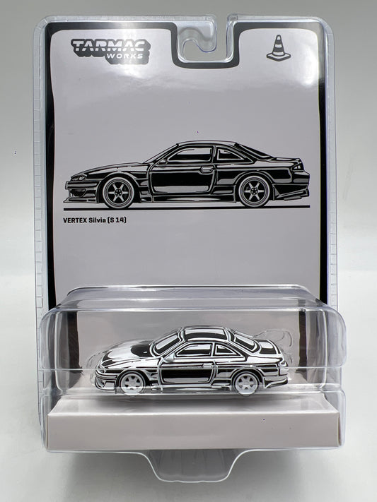 Tarmac Works #18 Joshua Vides Vertex Nissan Silvia S14 Black/White