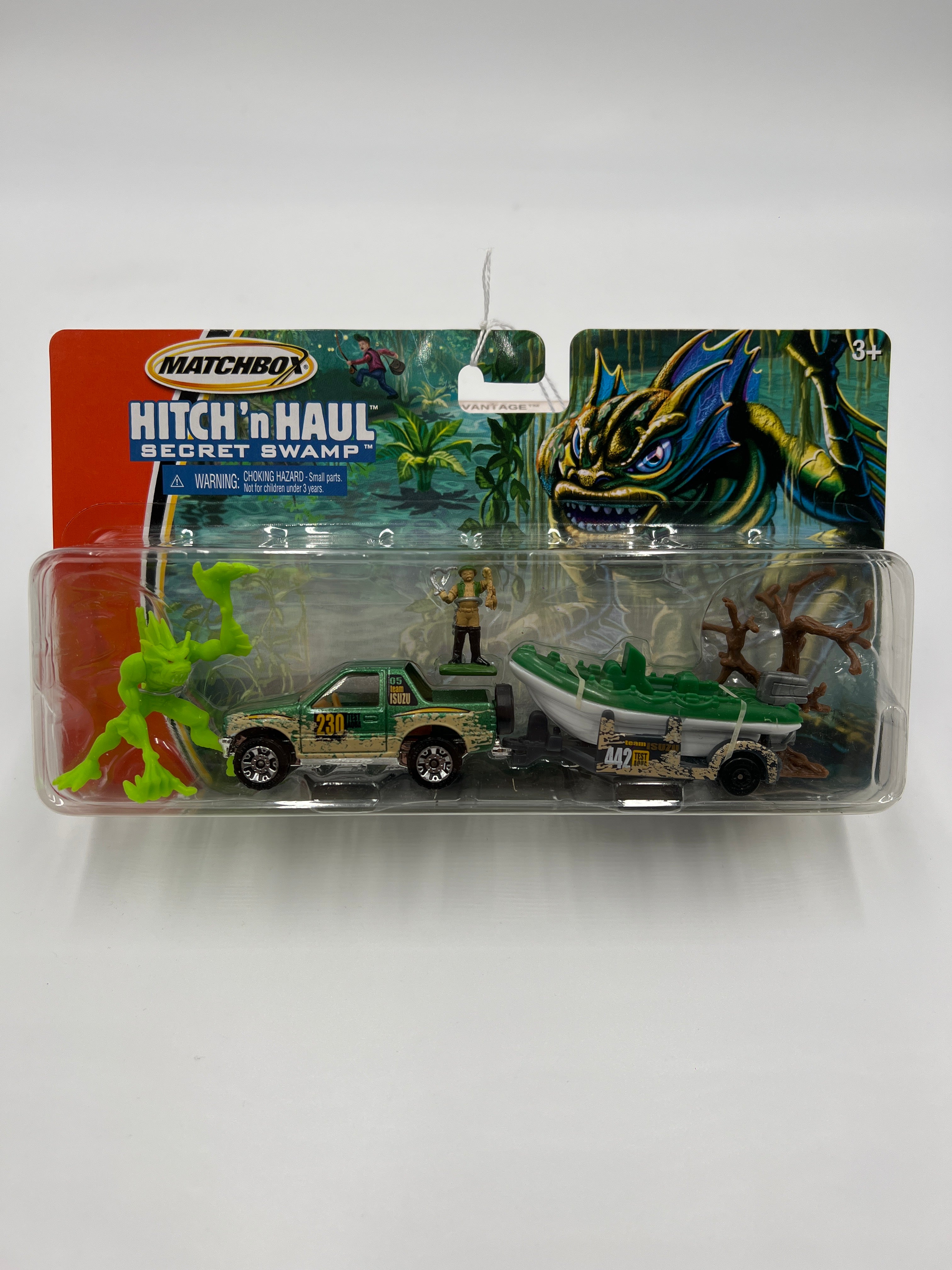Matchbox Hitch N Haul Secret Swamp Isuzu Amigo & Raft Boat