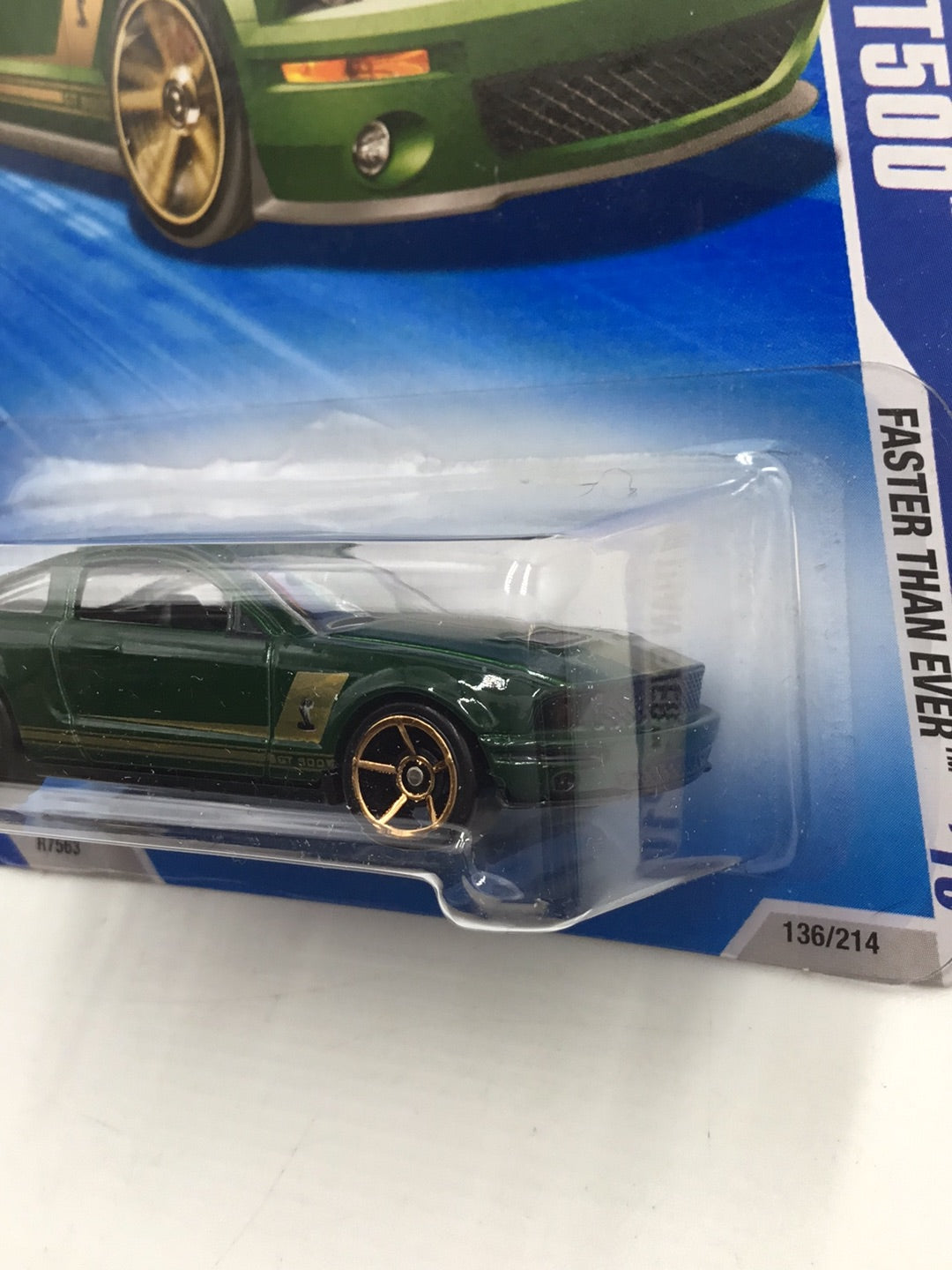 2010 Hot Wheels #136 2007 Ford Shelby Gt500 Green JJ7