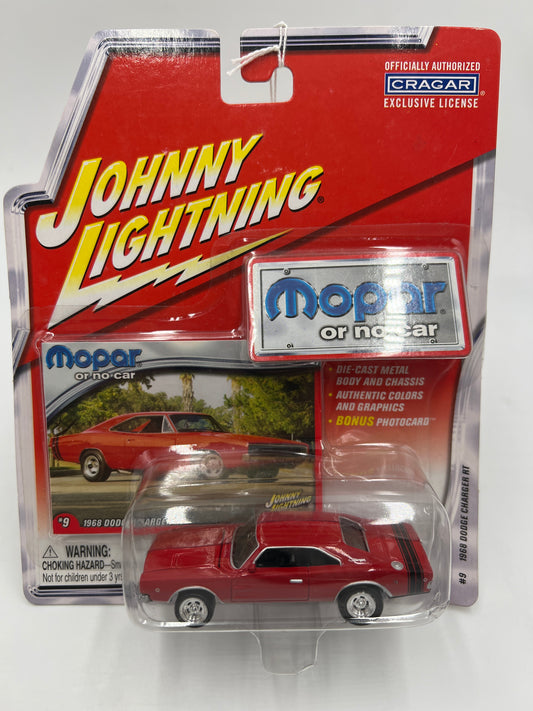 Johnny Lightning Mopar Or No Car #9 1968 Dodge Charger RT Red 219D