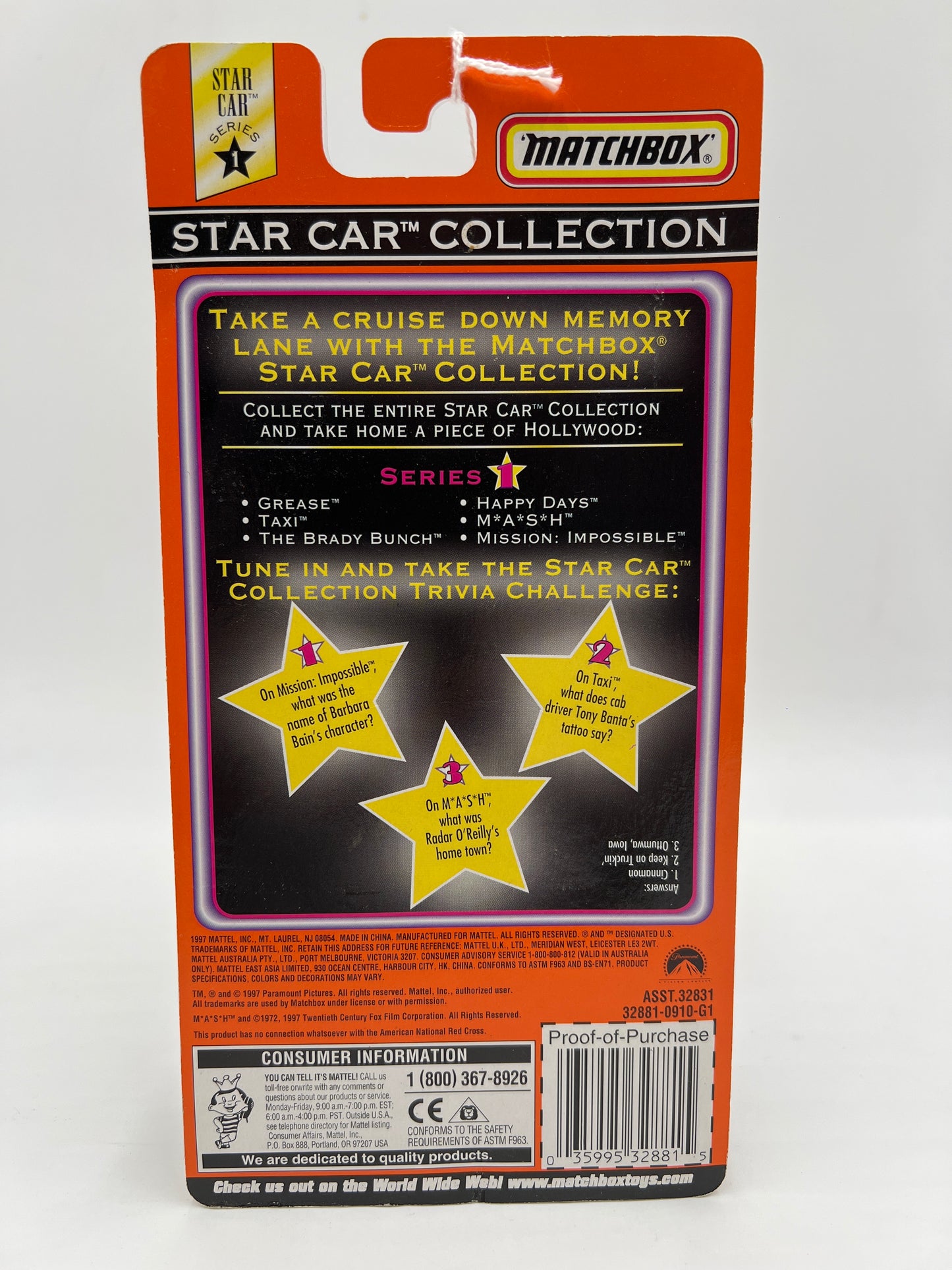 Matchbox Star Car Collection Mission Impossible Surveillance Van