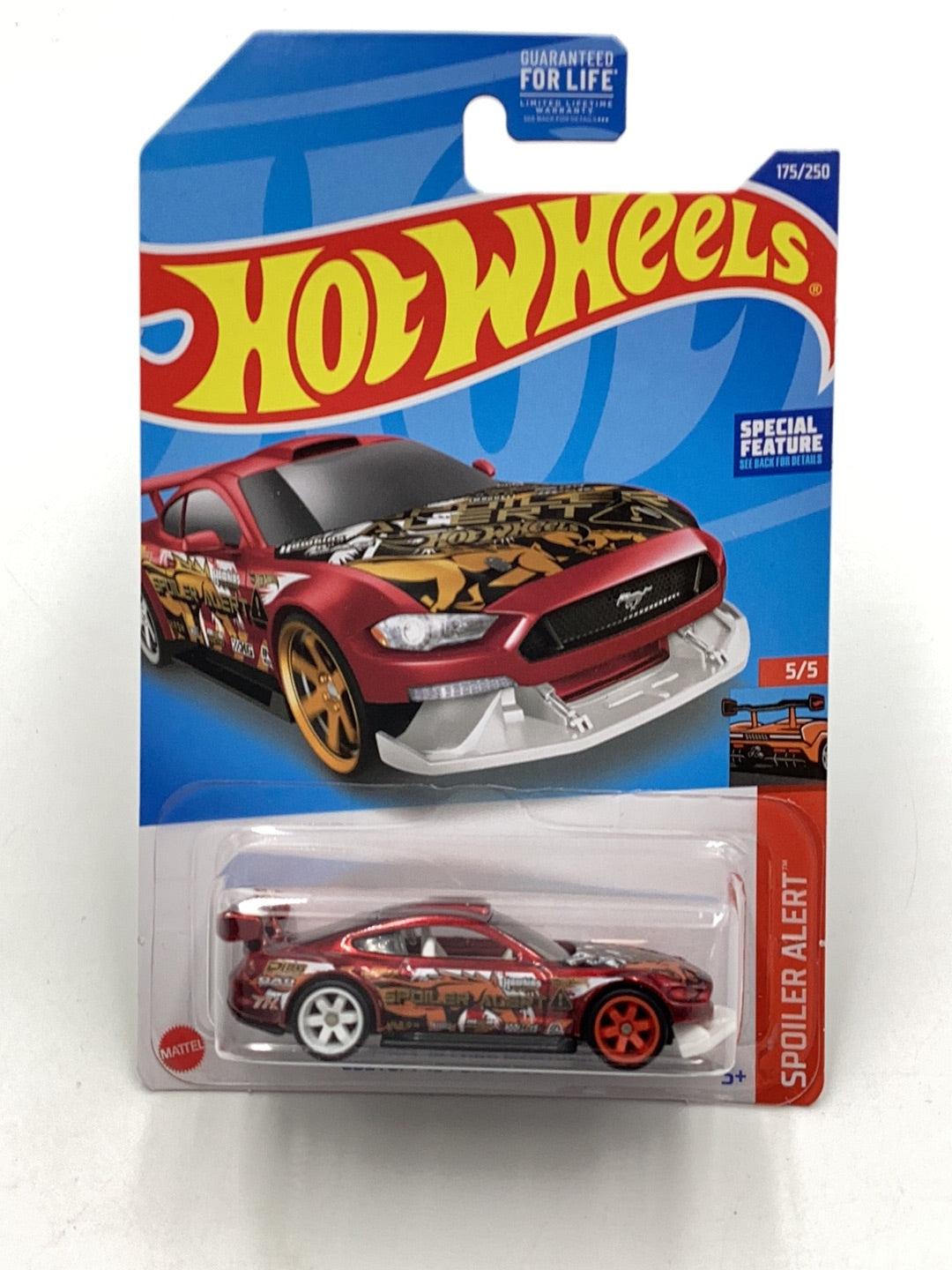 2022 hot wheels super treasure hunt #175 Custom 18 Ford Mustang GT W/ Protector