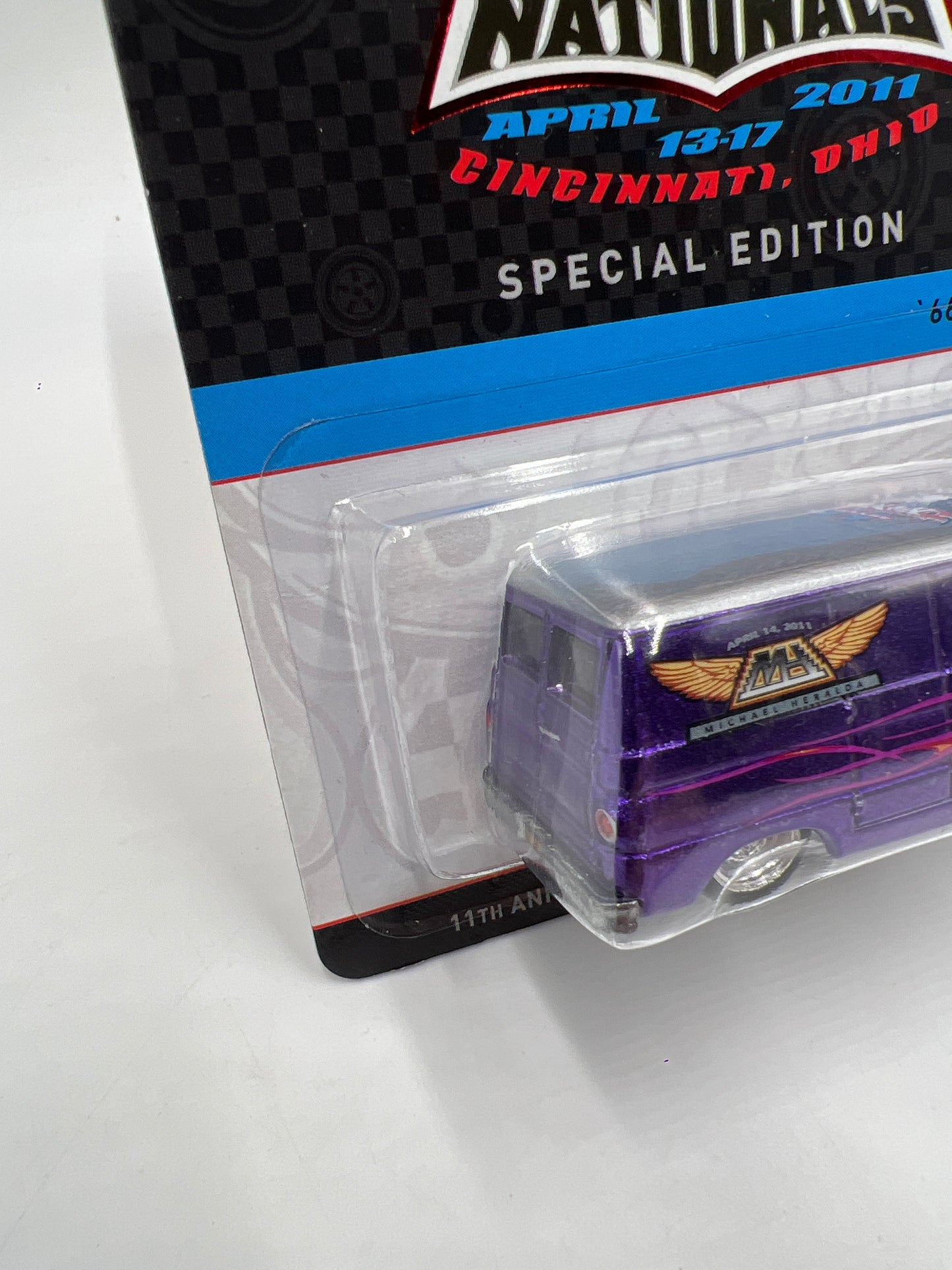 2011 Hot Wheels 11th Annual Collectors Nationals OH Dinner Car #625/1200 66 Dodge A100 W/Protector