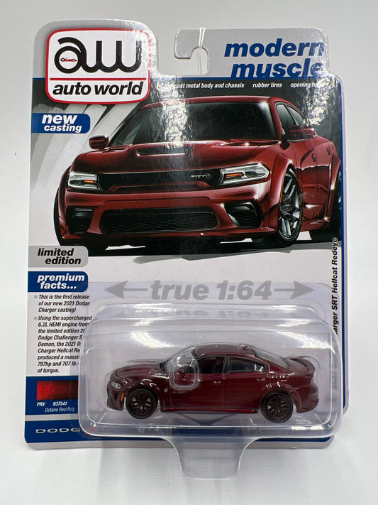 Auto World Modern Muscle Release 3 Version B 2021 Dodge Charger SRT Hellcat Redeye Dark Red