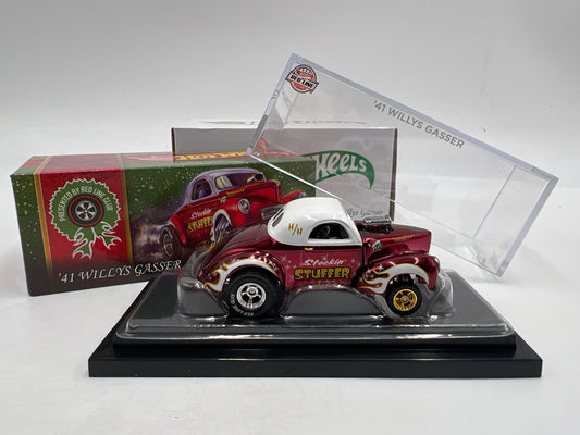 2022 Hot Wheels RLC Holiday Car #3895/30000 41 Willys Gasser Red/White