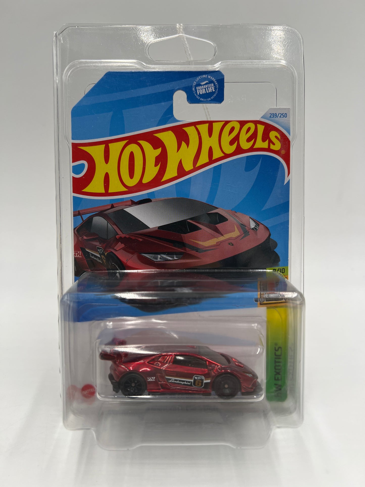 2024 Hot Wheels Super Treasure Hunt #239 Lamborghini Huracan LP 620-2 Super Trofeo Red W/Protector