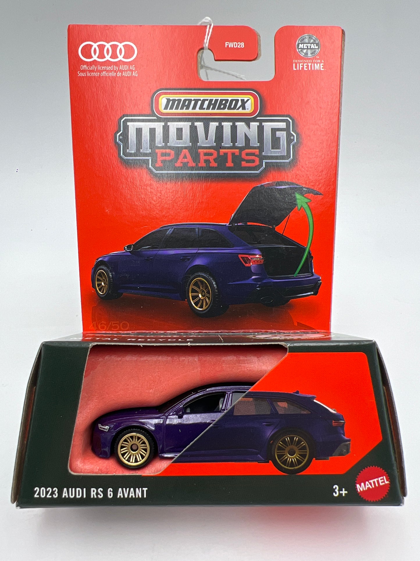 Matchbox Moving Parts #46 2023 Audi RS6 Avant Purple 169G