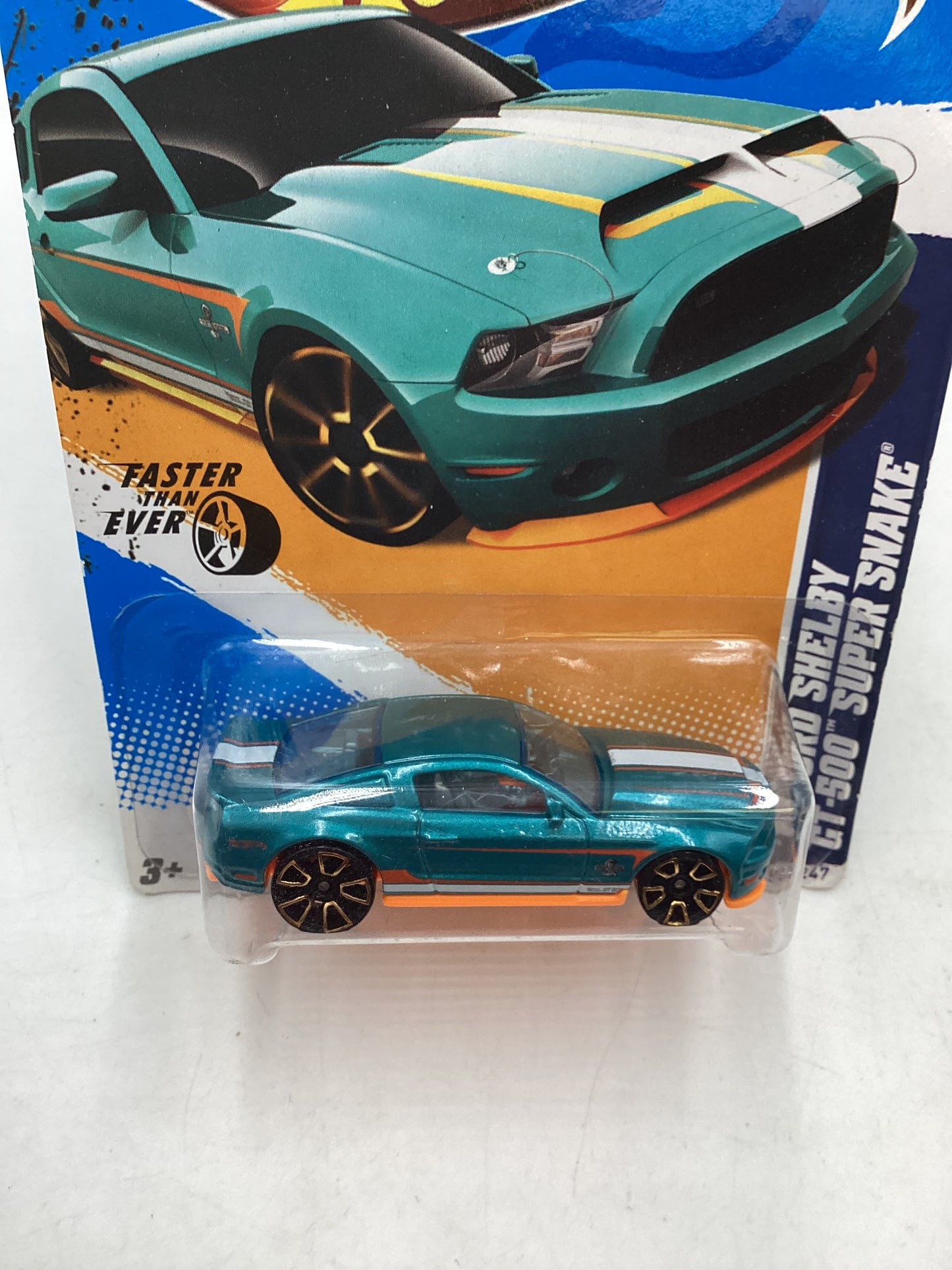 2012 Hot Wheels #95 10 Ford Shelby GT-500 Super Snake Teal 25D