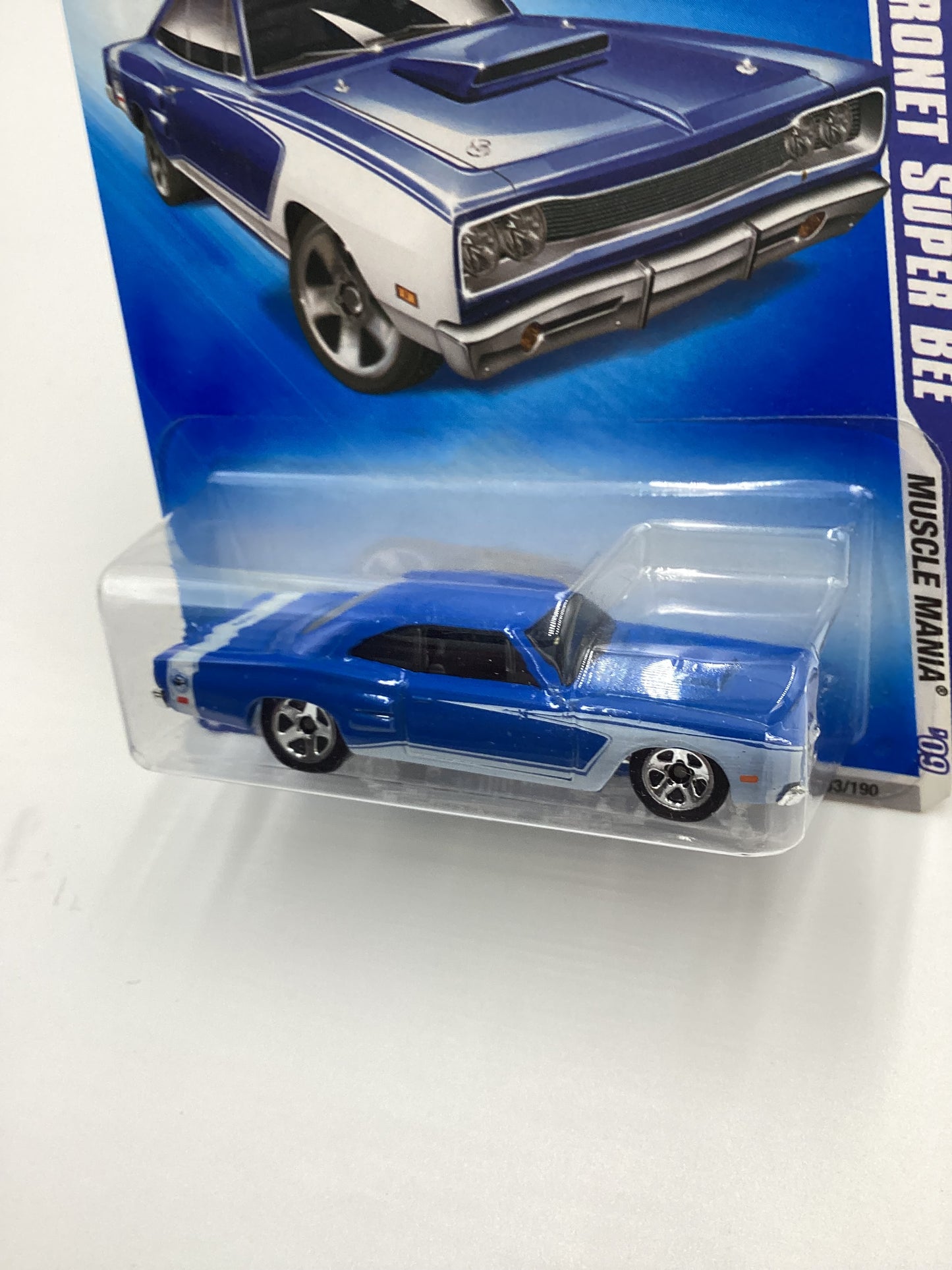 2009 Hot Wheels #083 69 Dodge Coronet Super Bee Blue 59C