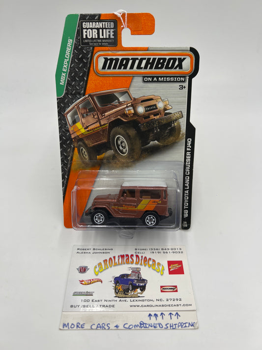 Matchbox MBX Explorers #54 68 Toyota Land Cruiser FJ40 Copper 206E