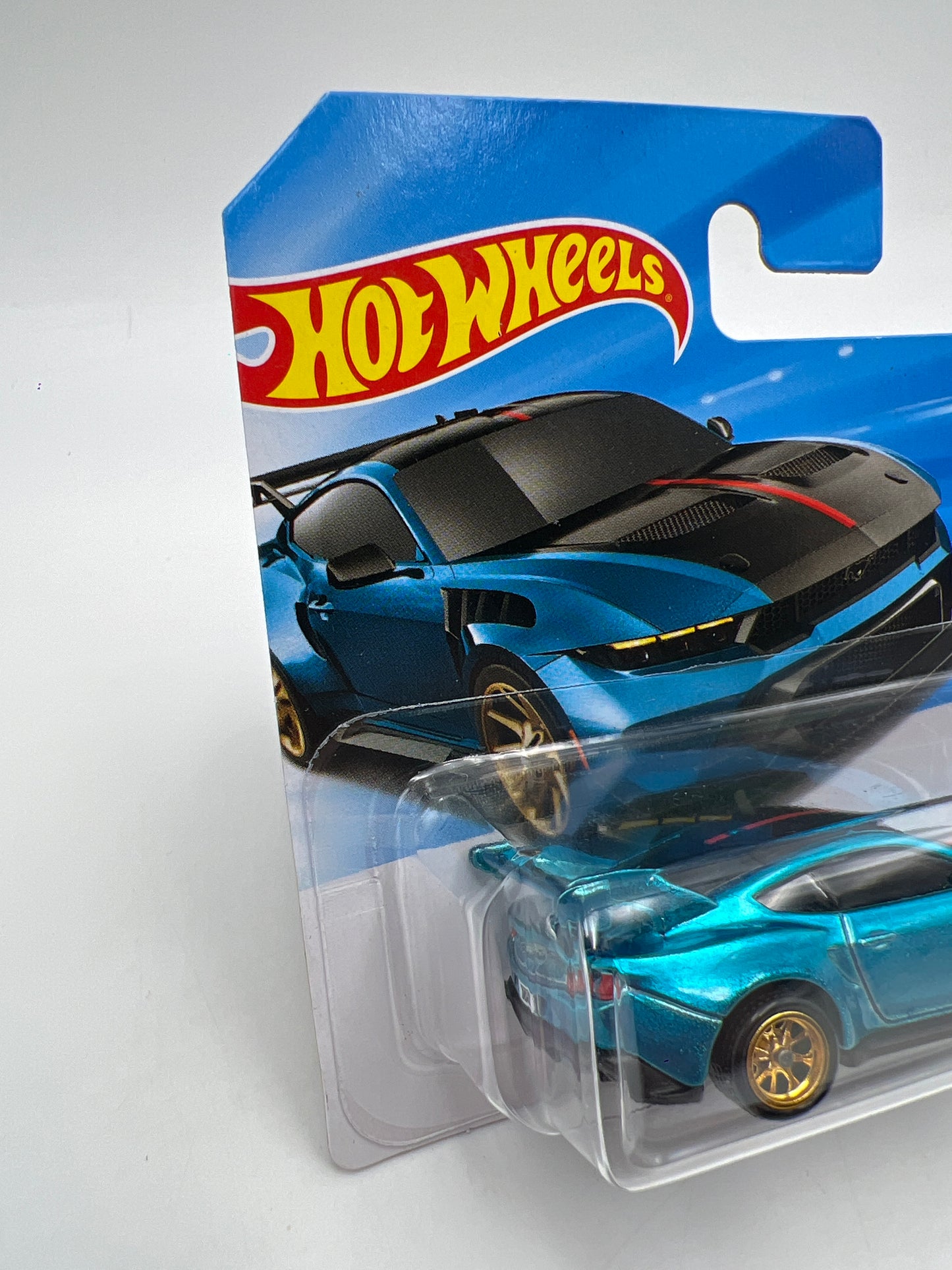 2026 Hot Wheels Short Card Super Treasure Hunt #43 Ford Mustang GTD Blue W/Protector