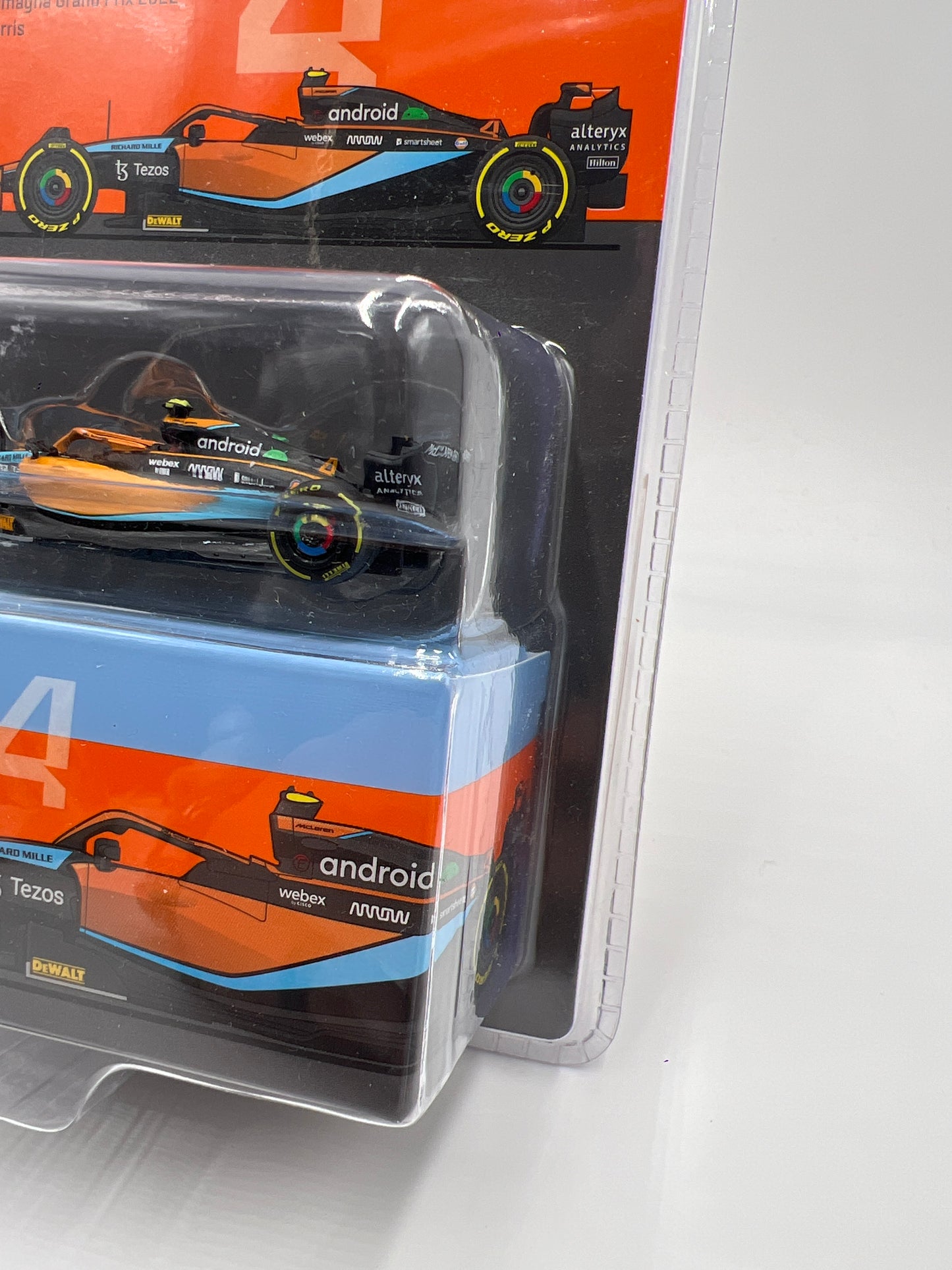 Tarmac Works X IXO Models Mijo Exclusives 2022 Grand Prix Lando Norris #4 Android McLaren MCL36