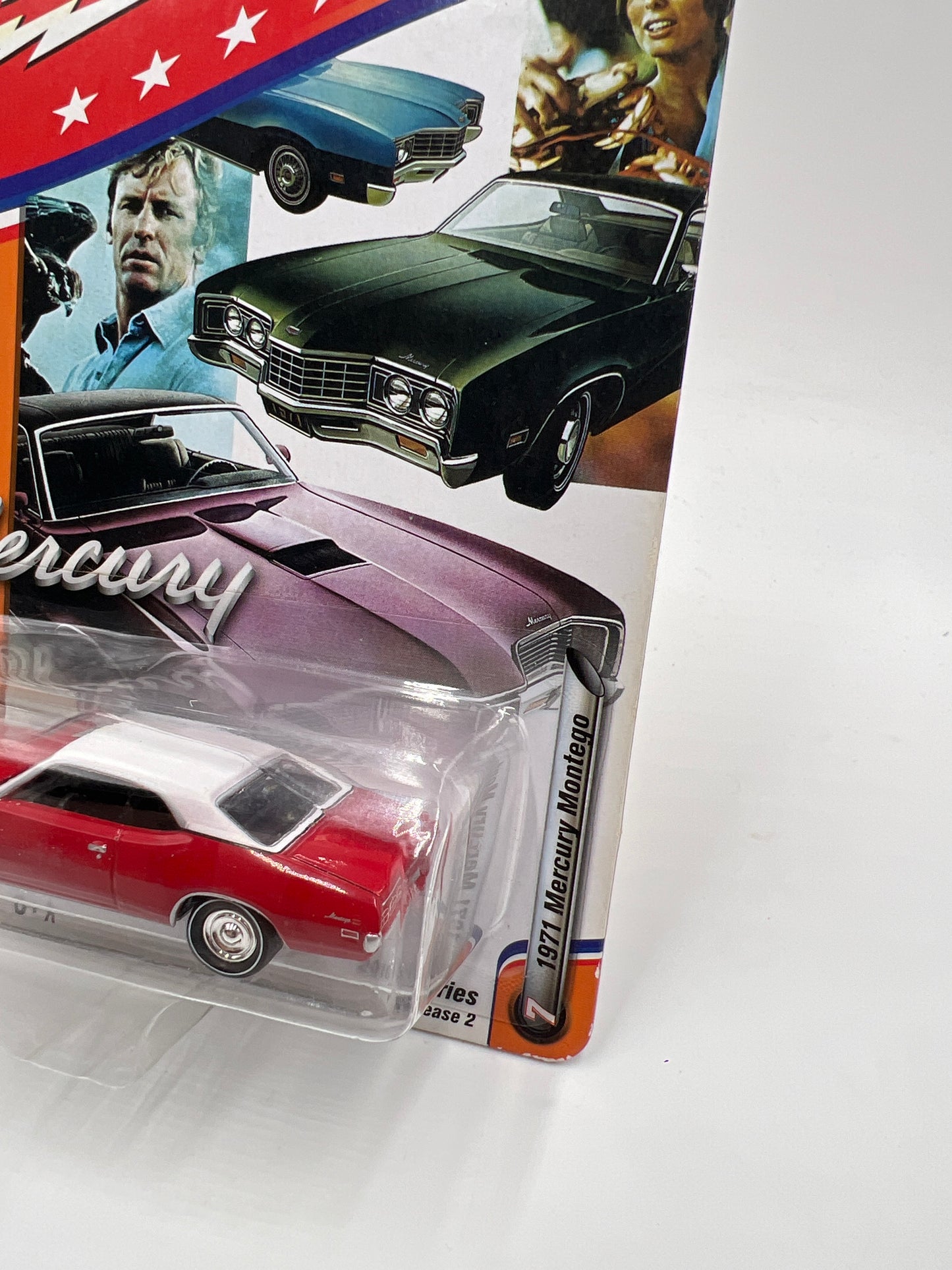 Johnny Lightning Muscle Cars USA #7 Release 2 Version D 1/1836 1971 Mercury Montego Red 220C