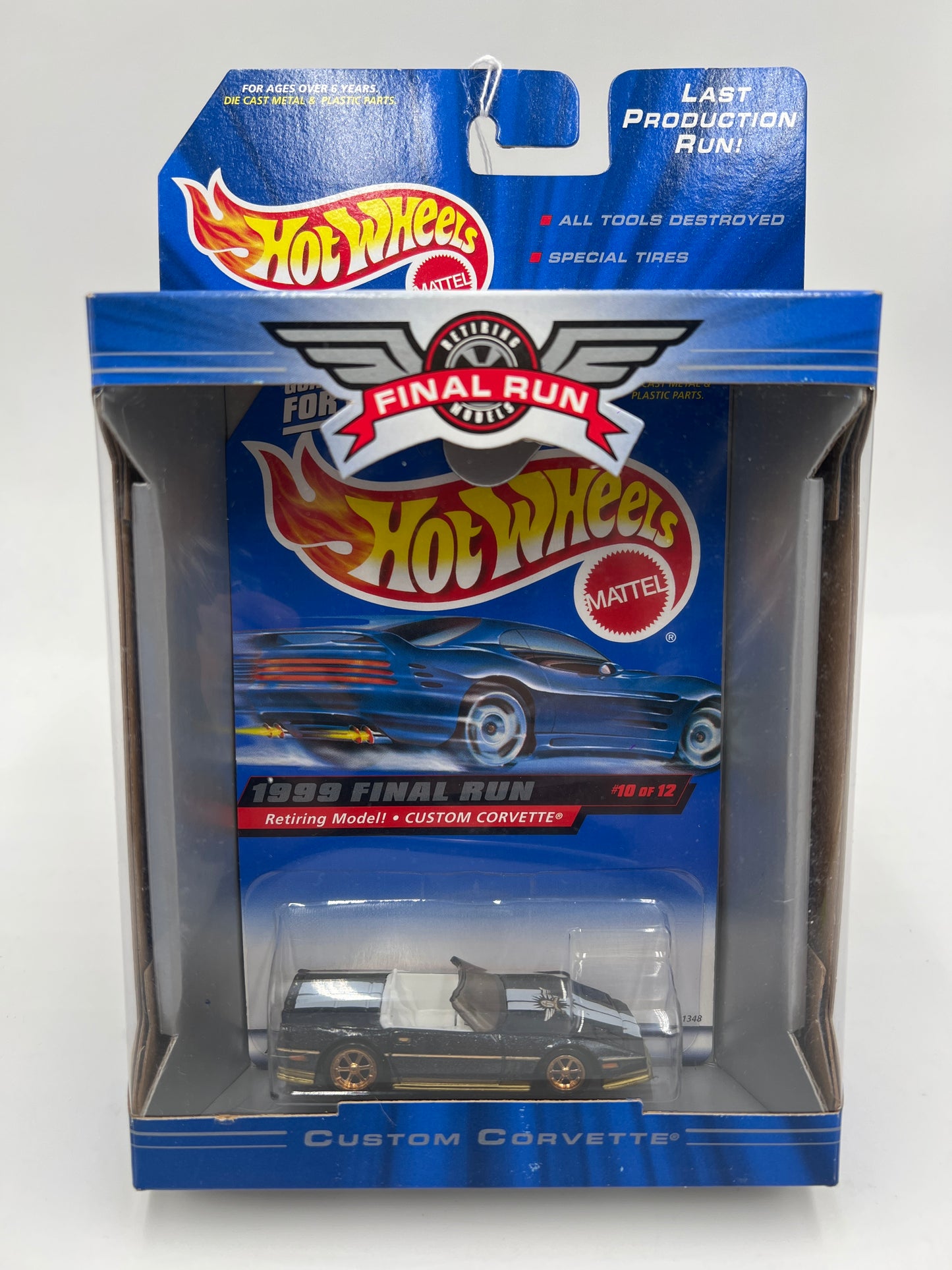 1999 Hot Wheels Final Run #10 Custom Corvette Dark Blue