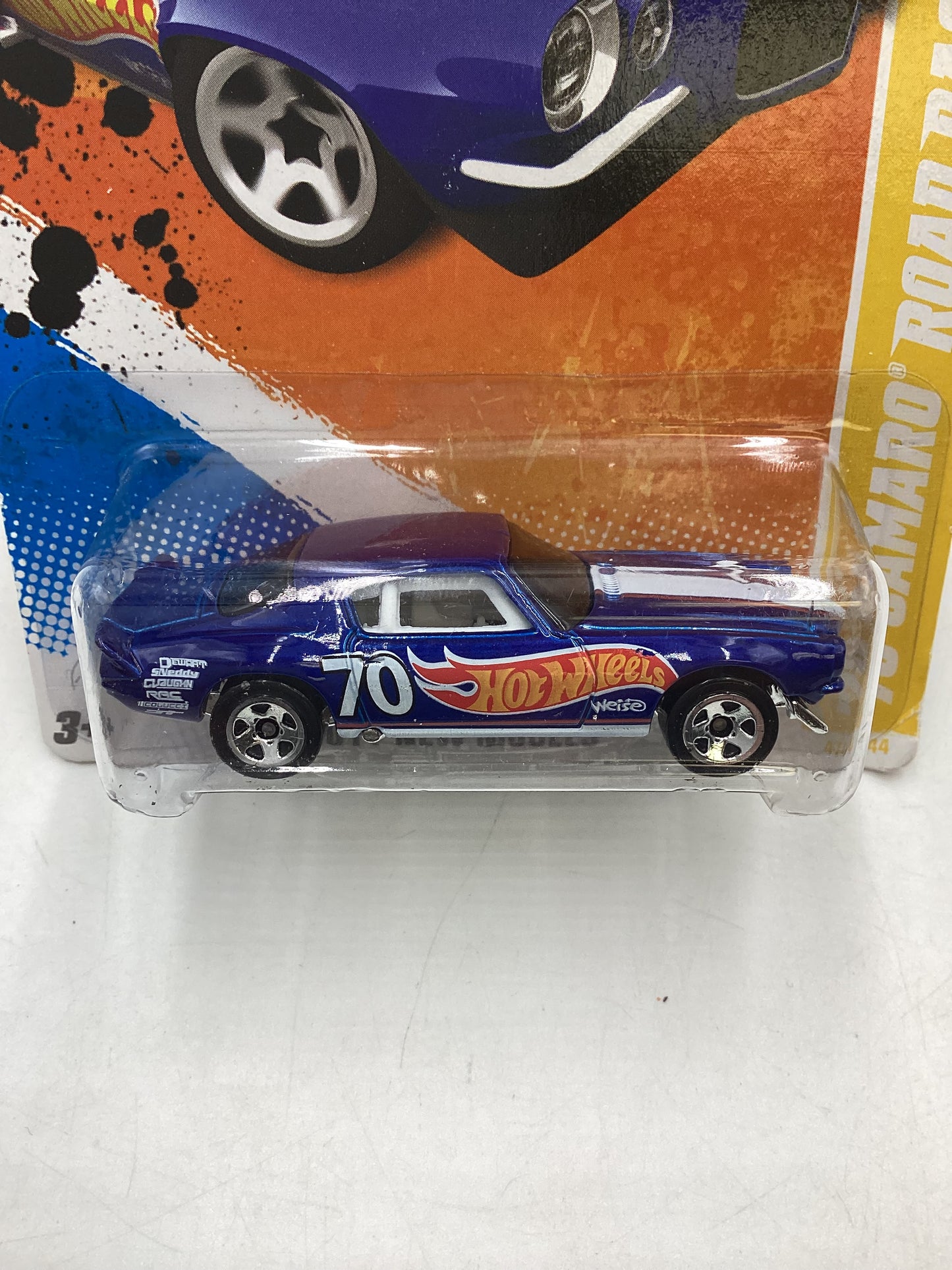 2011 Hot Wheels #47 70 Camaro Road Race Blue 14B