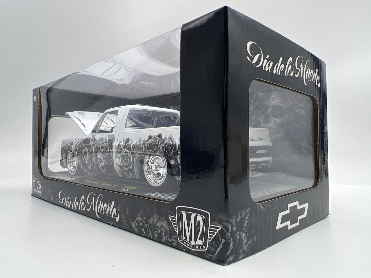 M2 Machines 1/24 MJS02 MiJo Exclusive Dia De Los Muertos 1973 Chevrolet Cheyenne 10