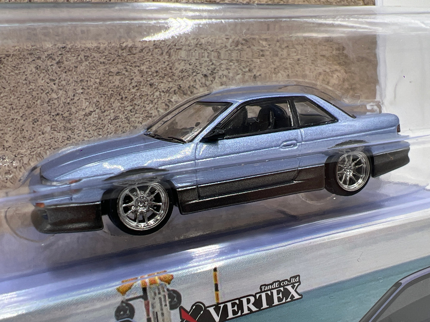 Tarmac Works Mijo Exclusives VERTEX Nissan Silvia S13 Blue/Gray