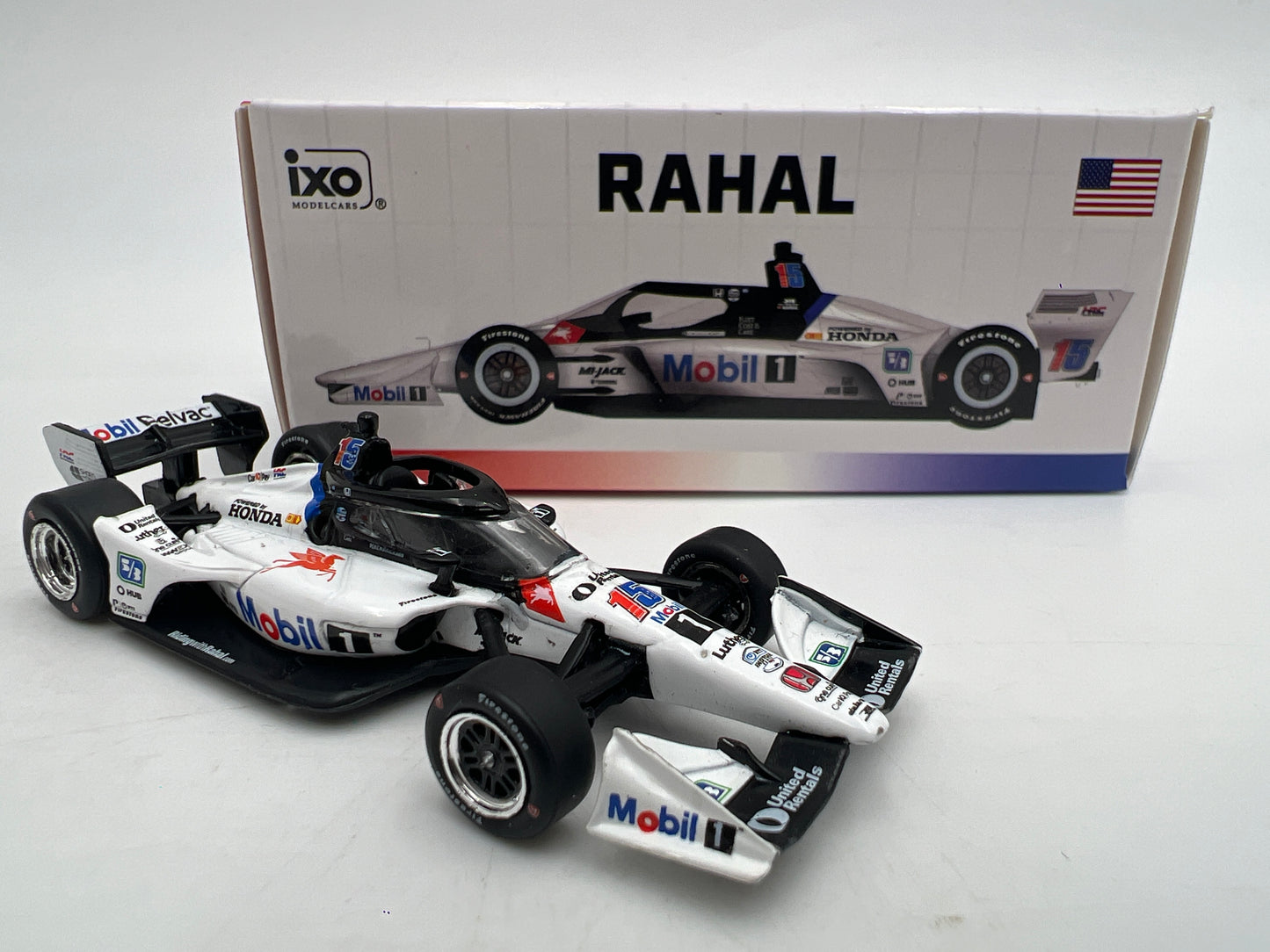 IXO Models 1/64 NTT Indycar Series Graham Rahal #15 Mobil 1