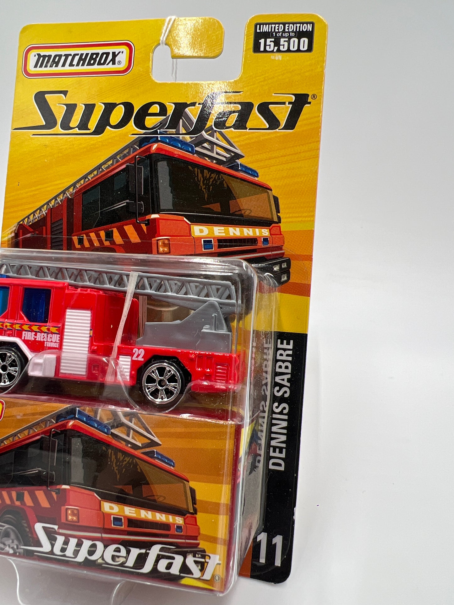 Matchbox Superfast #11 Dennis Sabre Fire Truck Red 169i
