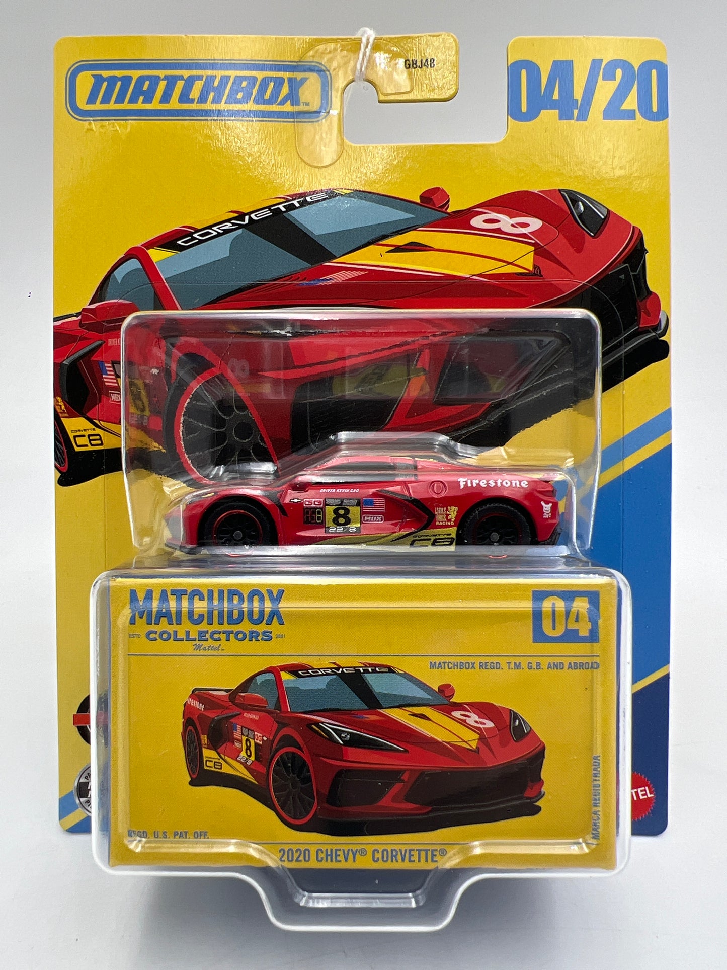 Matchbox Collectors #4 2020 Chevy Corvette Red 169O