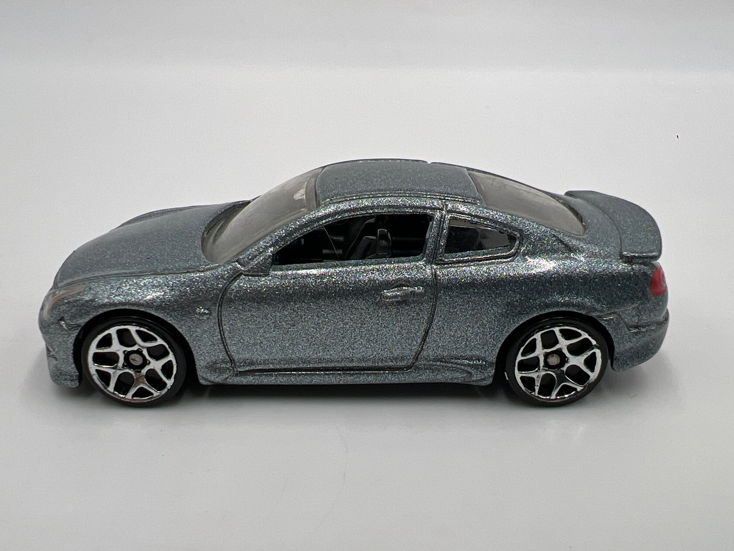 2011 Hot Wheels 1/64 Nightburnerz Infiniti G37 Silver Metalflake Loose