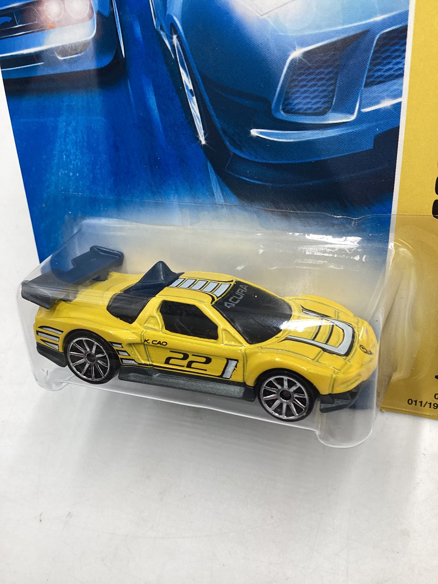 2008 Hot Wheels New Models #011 Acura NSX Yellow 107B