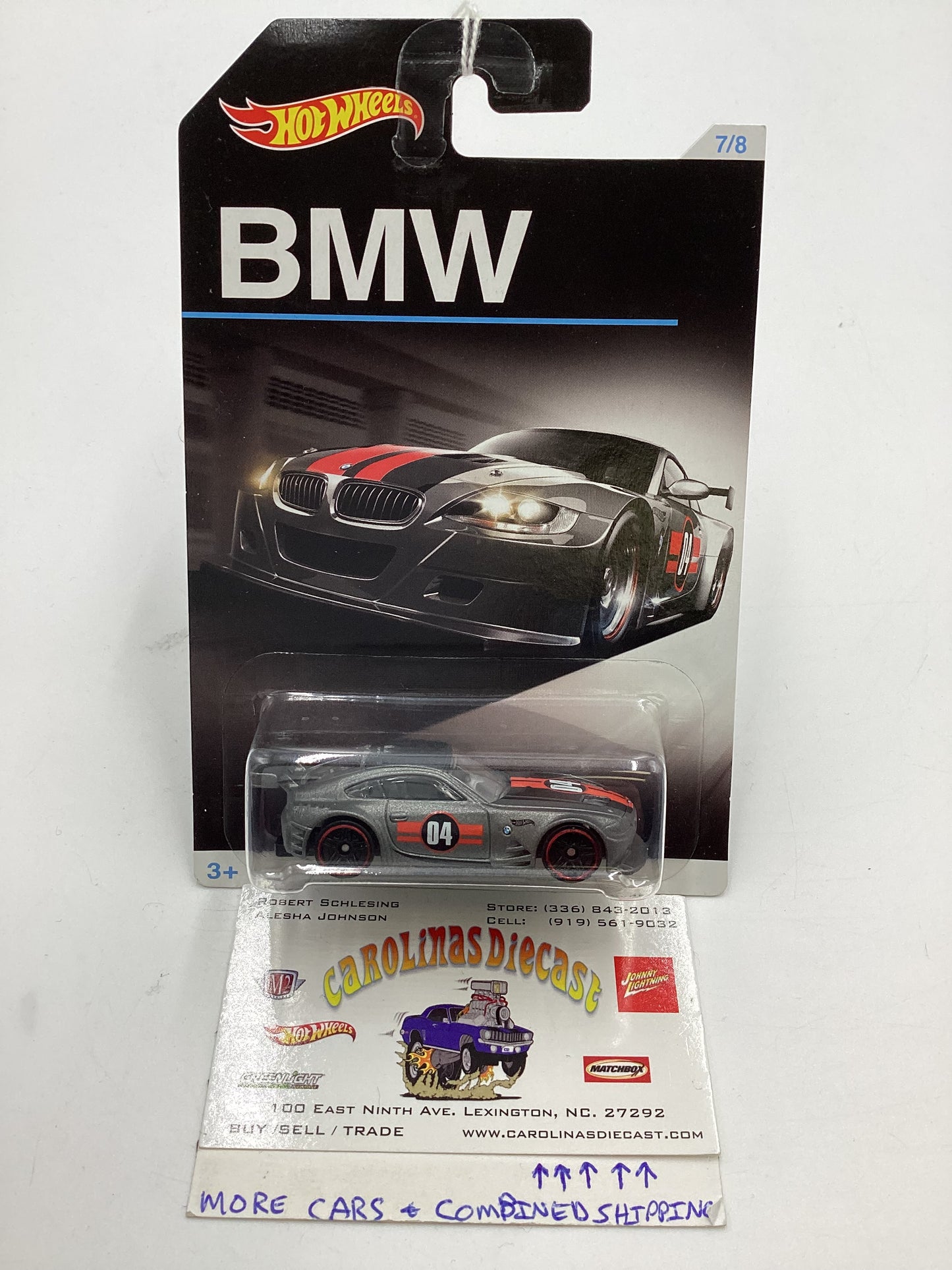 Hot Wheels BMW Series #7 BMW Z4 M Gray Walmart Exclusive 152D