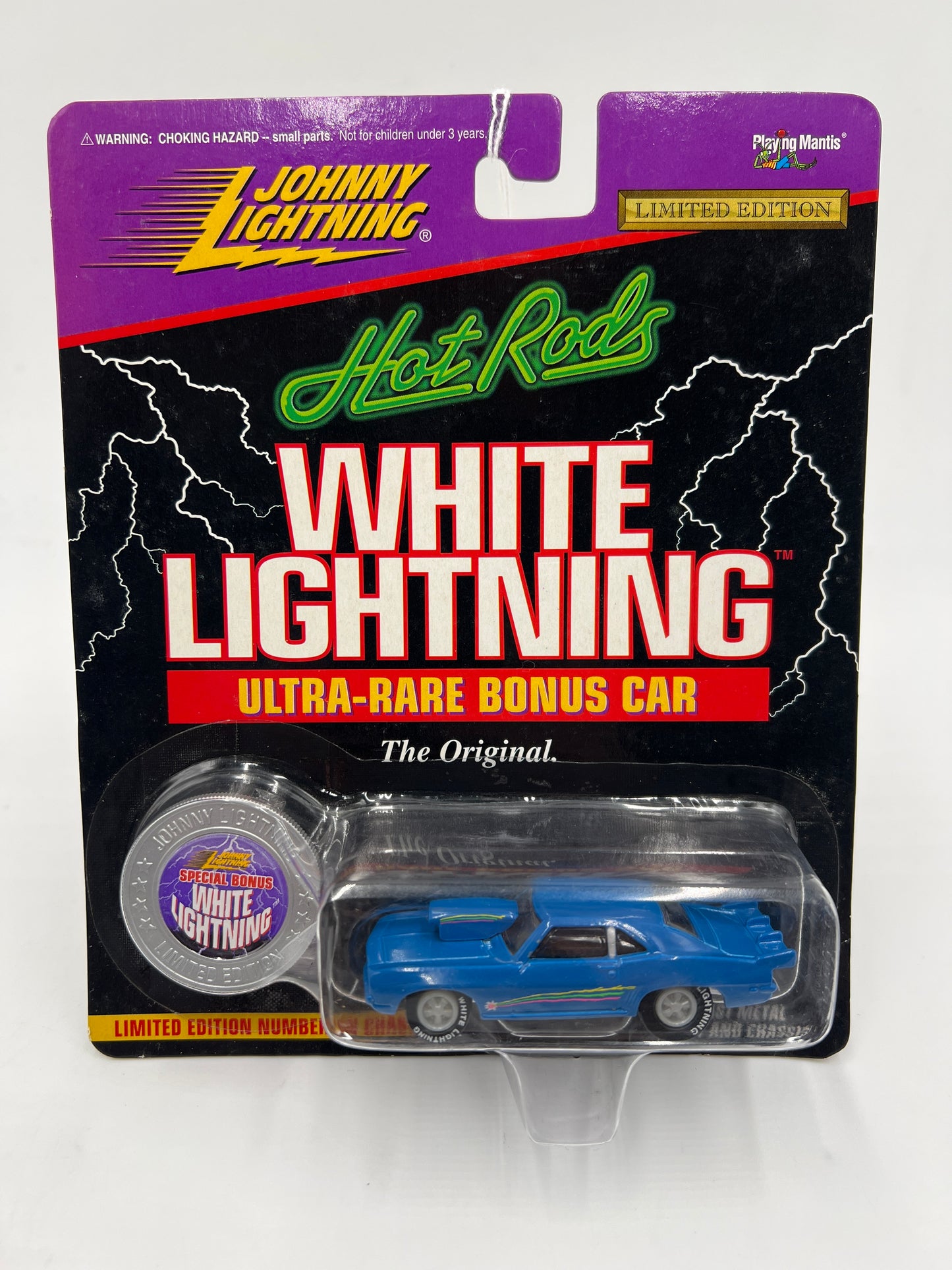 Johnny Lightning White Lightning Chase Hot Rods #287 1969 Pro Street Camaro Blue