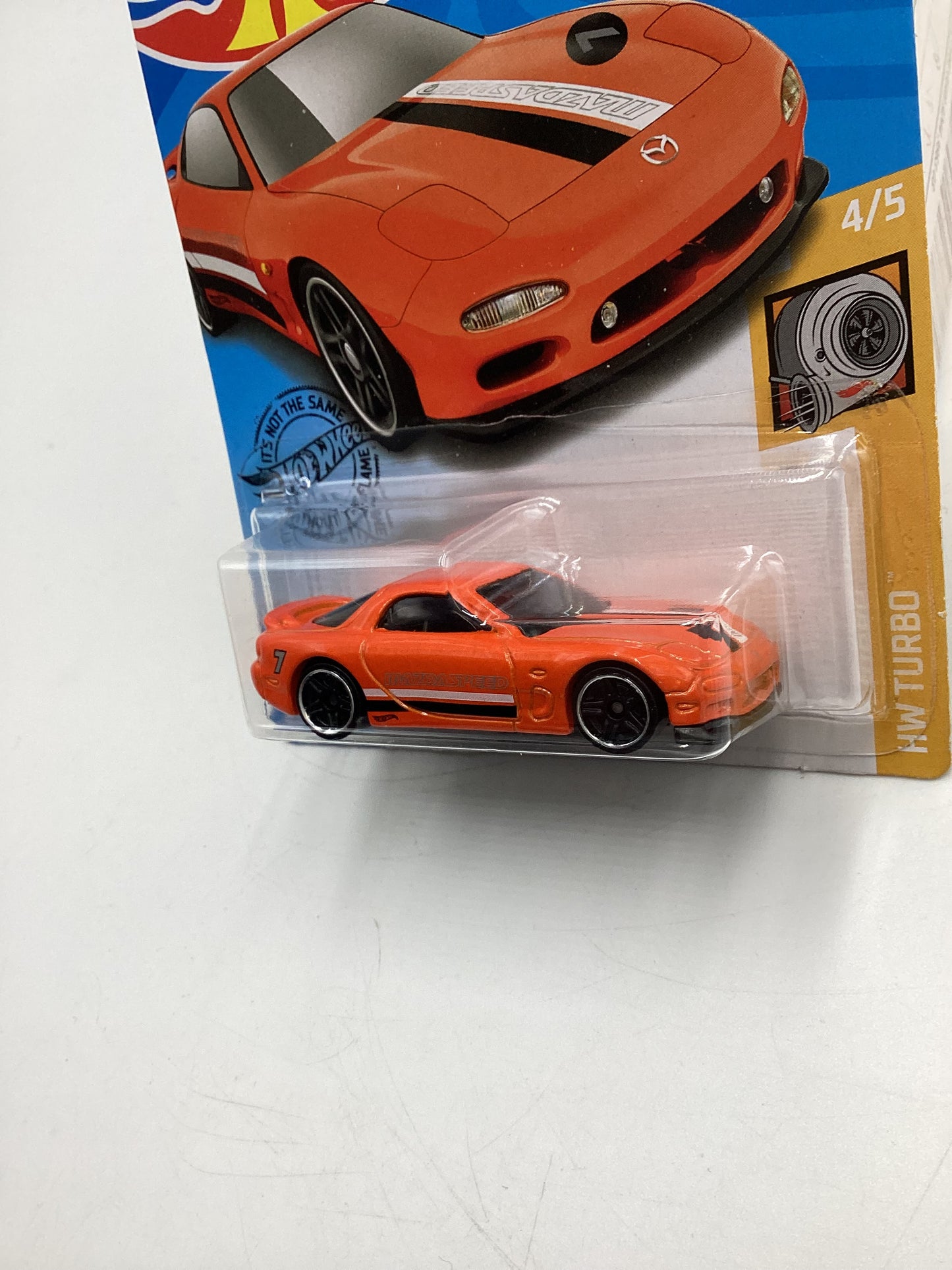 2020 Hot wheels Turbo #43 95 Mazda RX-7 Orange 86A