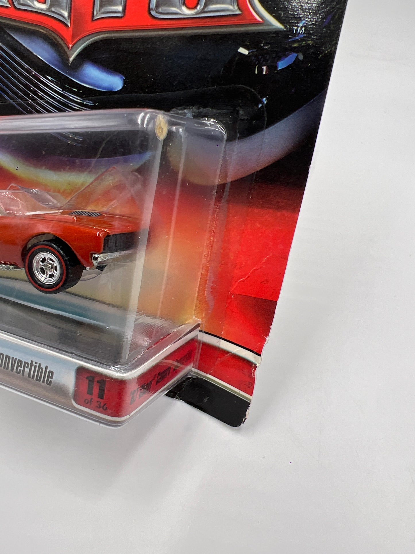 Hot Wheels Premium Ultra Hots #11 67 Chevy Camaro Convertible Orange Card Not Perfect 244E