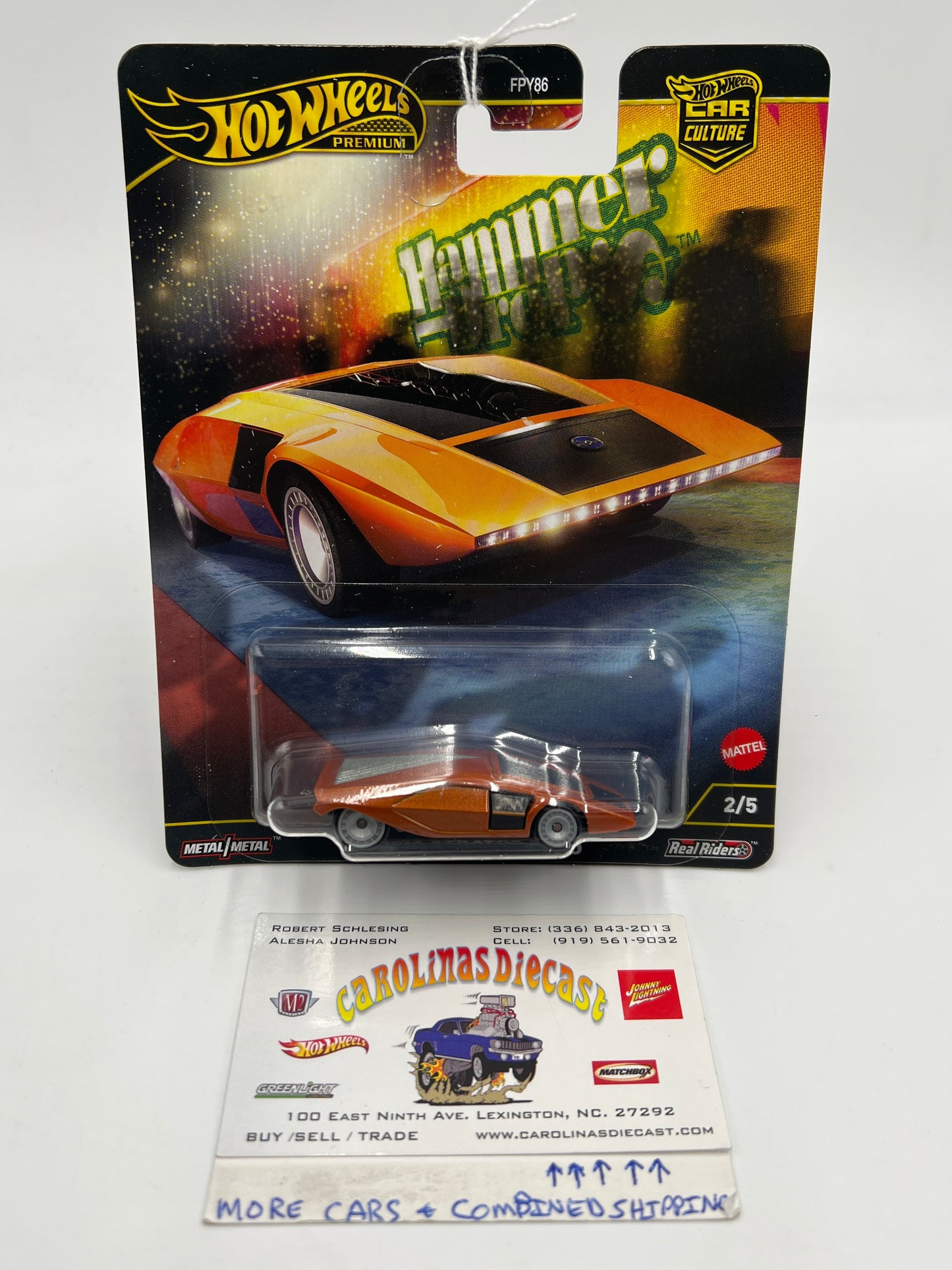 2025 Hot Wheels Car Culture Hammer Drops #2 Lancia Stratos Zero Orange 253D