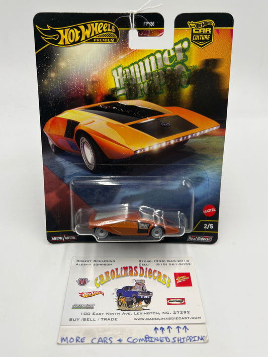 2025 Hot Wheels Car Culture Hammer Drops #2 Lancia Stratos Zero Orange 253D