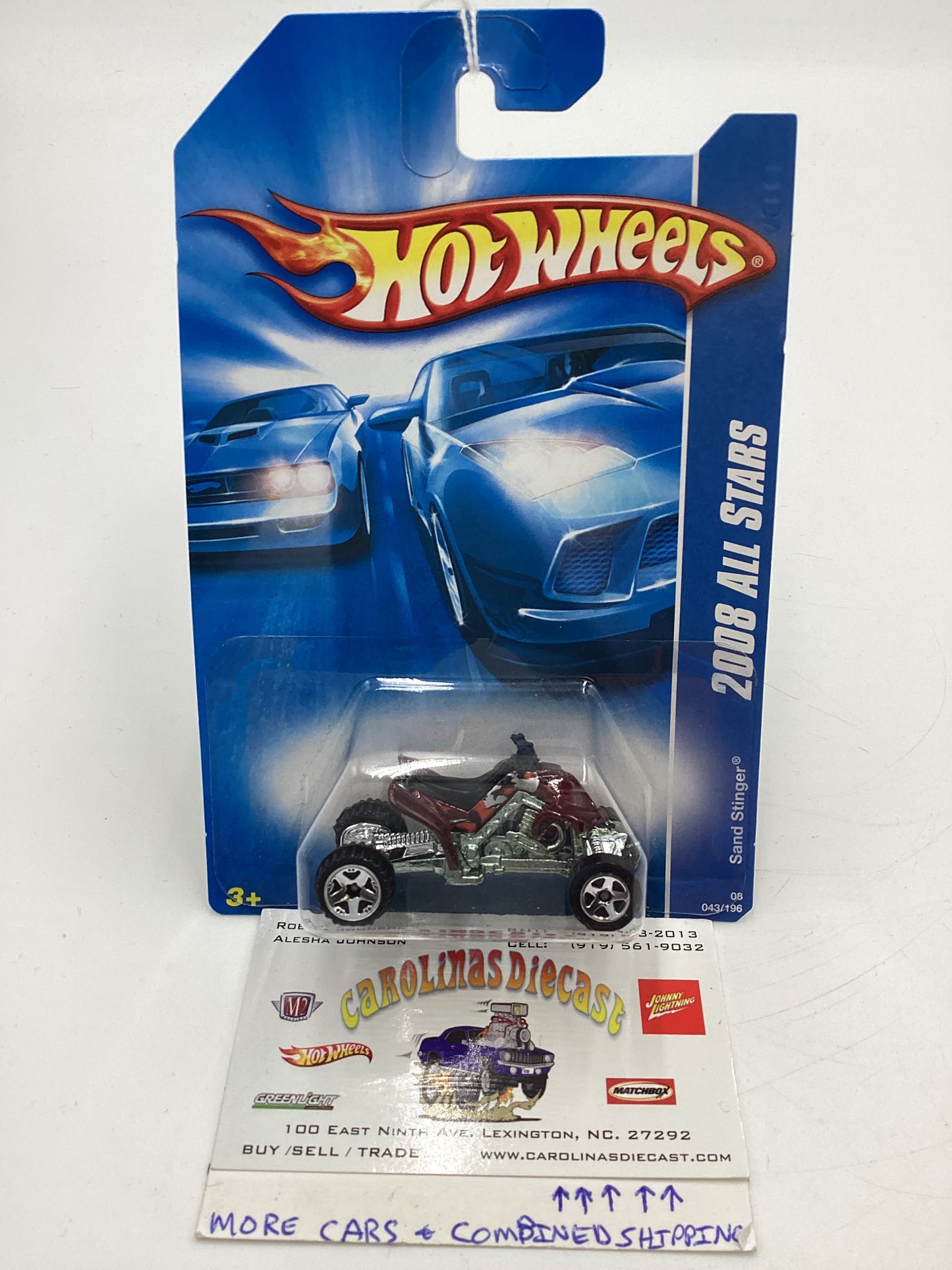 2008 Hot Wheels All Stars #43 Sand Stinger Red EE1