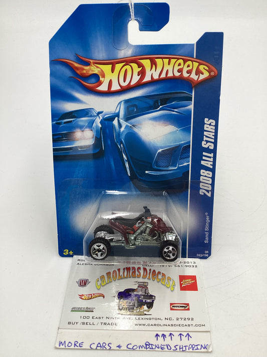 2008 Hot Wheels All Stars #43 Sand Stinger Red