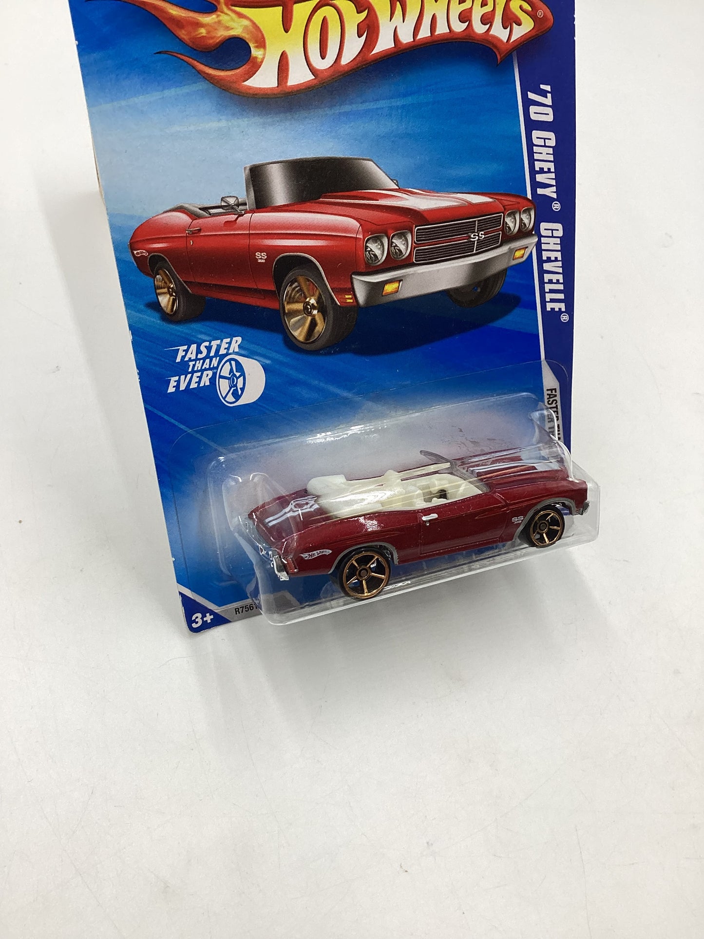 2010 Hot Wheels Faster Than Ever #136 ‘70 Chevy Chevelle Red fte 7B