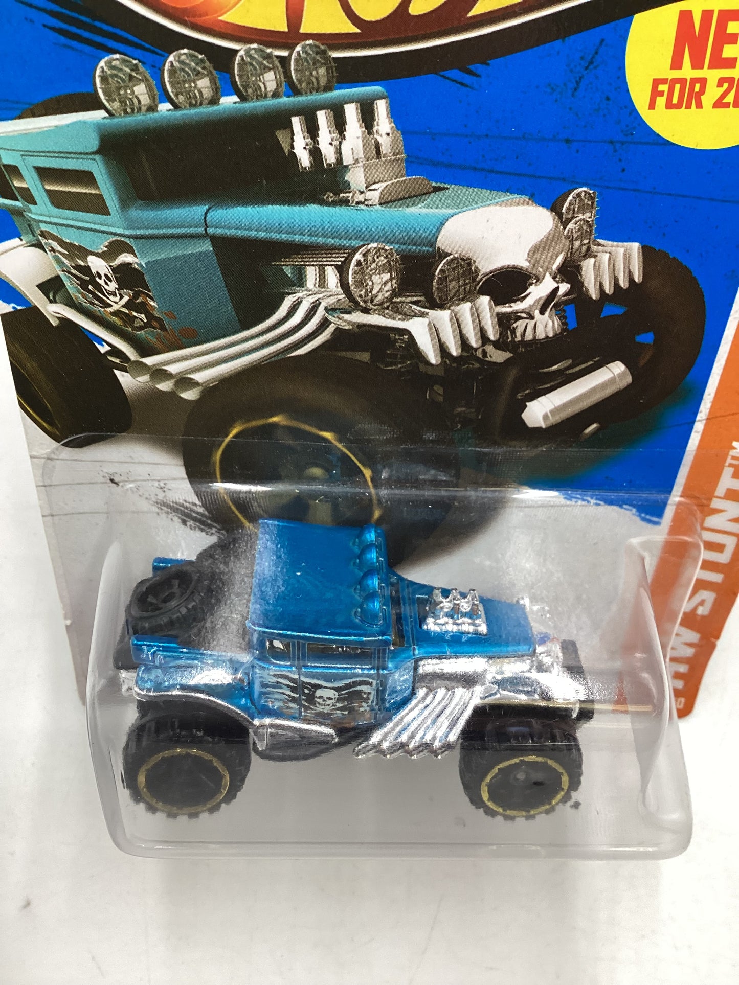 2013 Hot Wheels #90 Baja Bone Shaker Blue Black wheels 42C