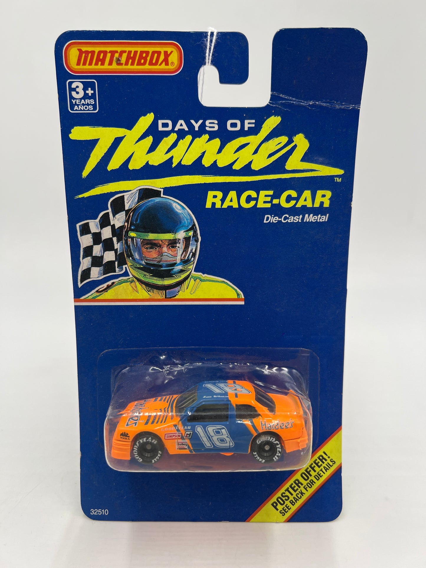 Matchbox Days Of Thunder Team Race-Car Transporter & Race Car Hardees Lot Of 2