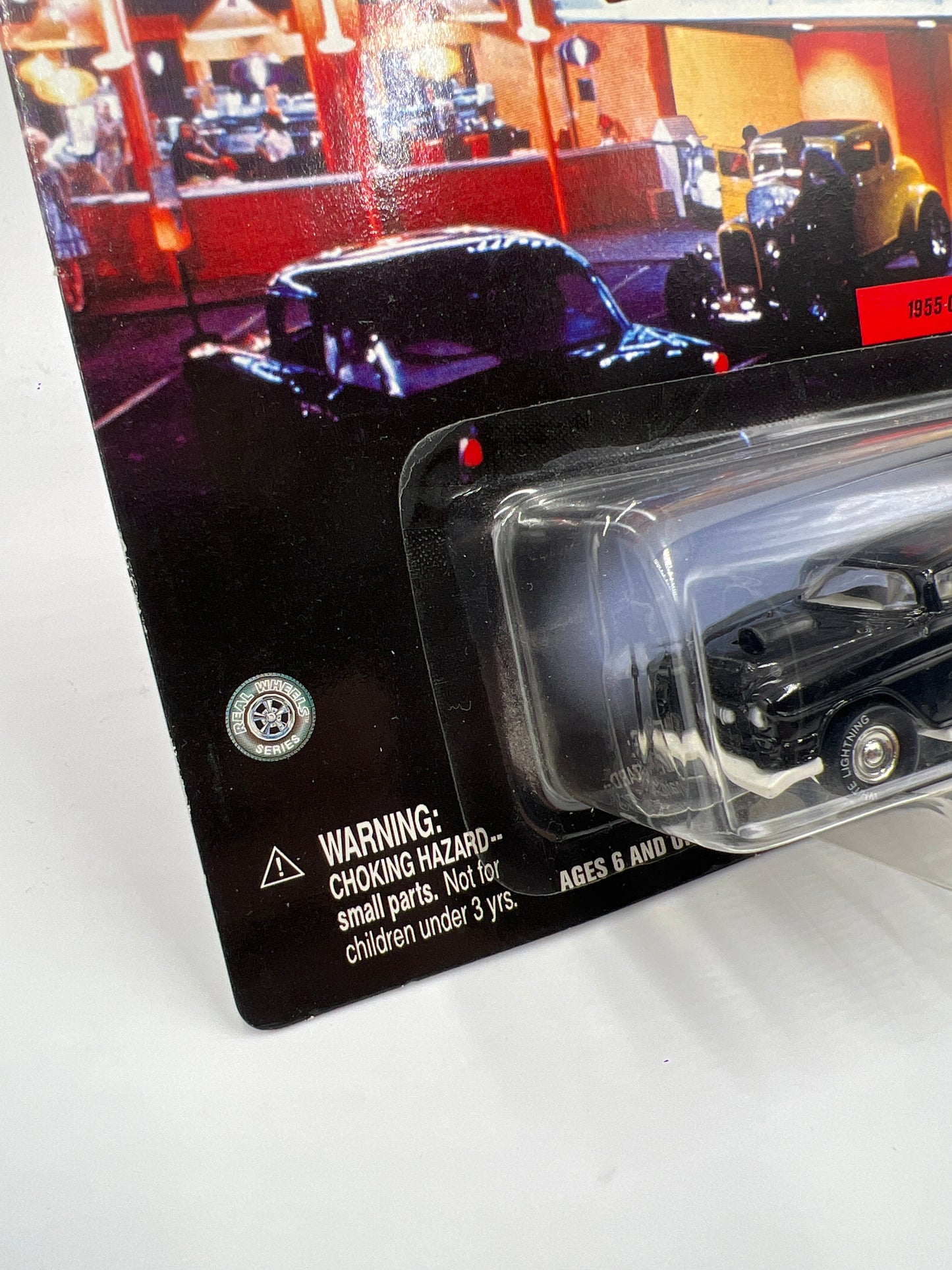 Johnny Lightning White Lightning Chase American Graffiti 1955 Custom Chevy Black